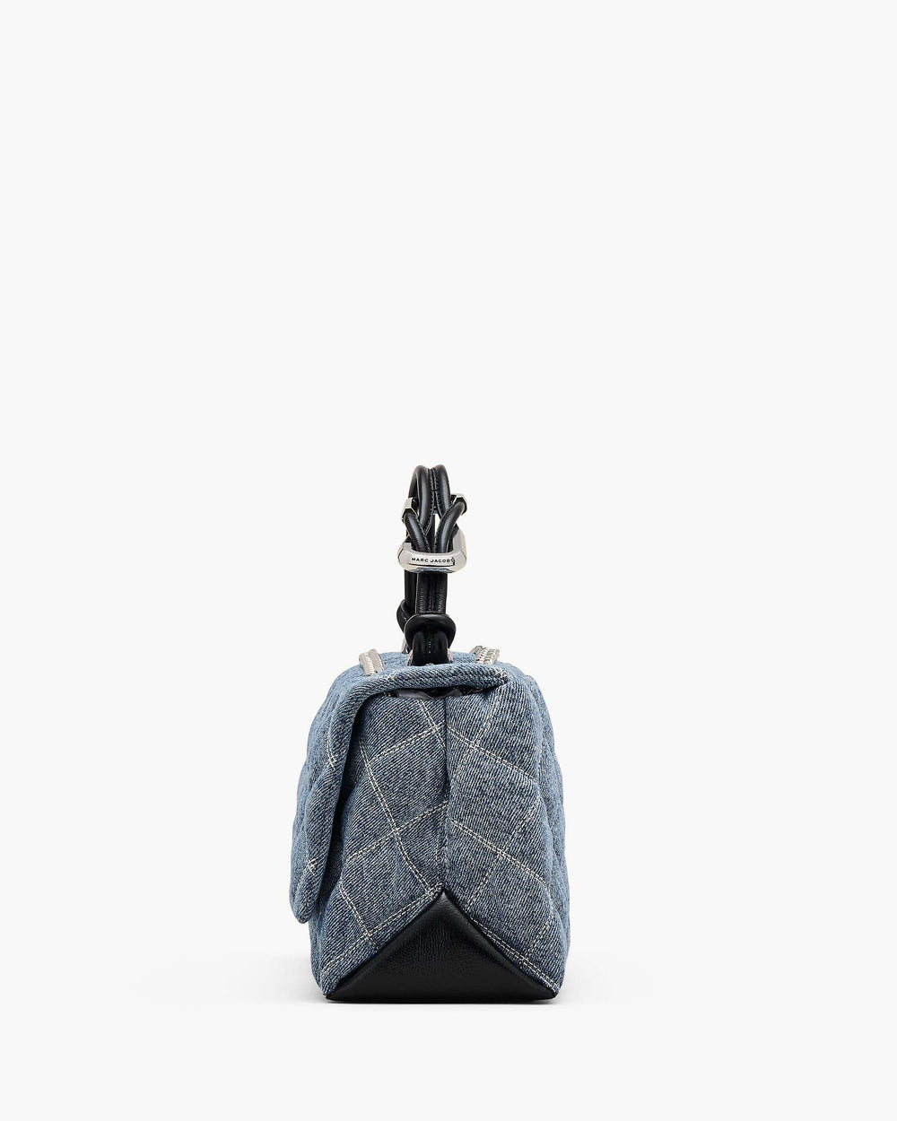 The Quilted Denim Dual Chain Shoulder Bag - Light Wash Indigo | Marc Jacobs sale