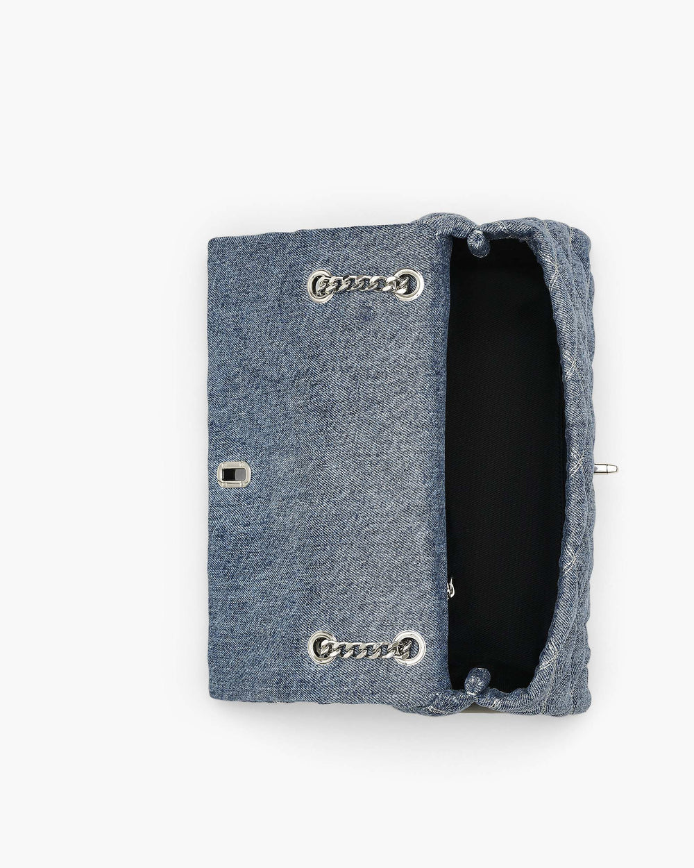 The Quilted Denim Dual Chain Shoulder Bag - Light Wash Indigo | Marc Jacobs sale