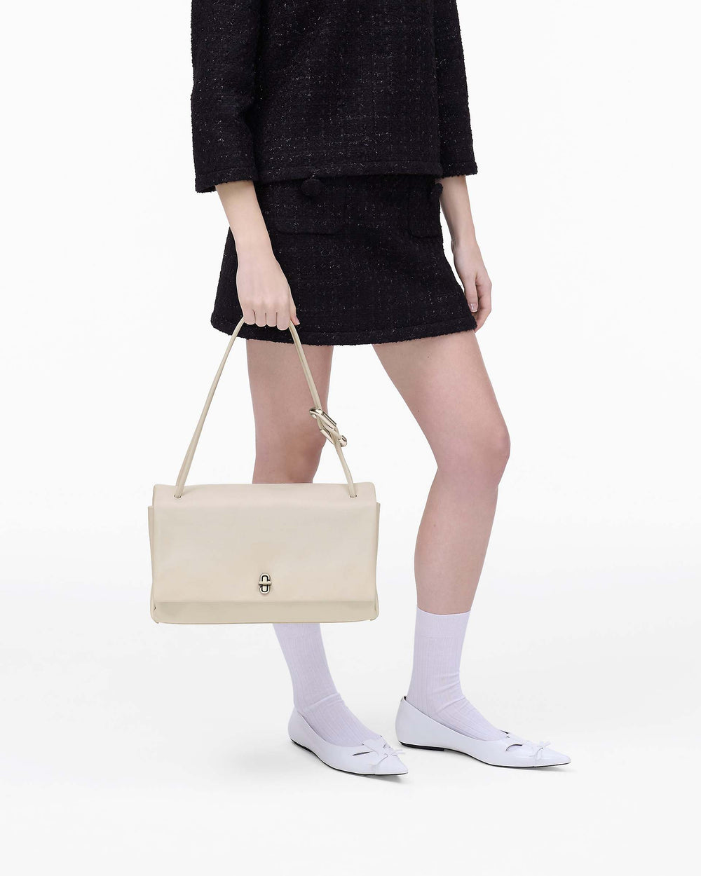 The Large Dual Bag - Cloud White | Marc Jacobs on sale