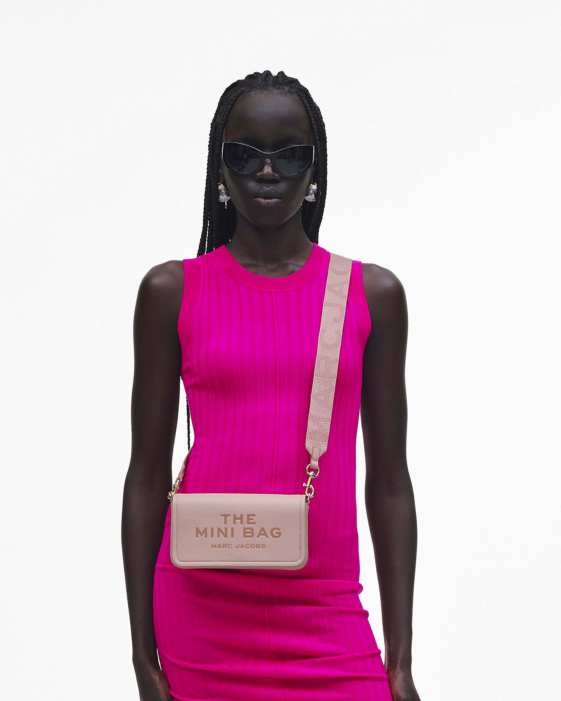 The Leather Mini Bag - Rose | Marc Jacobs online