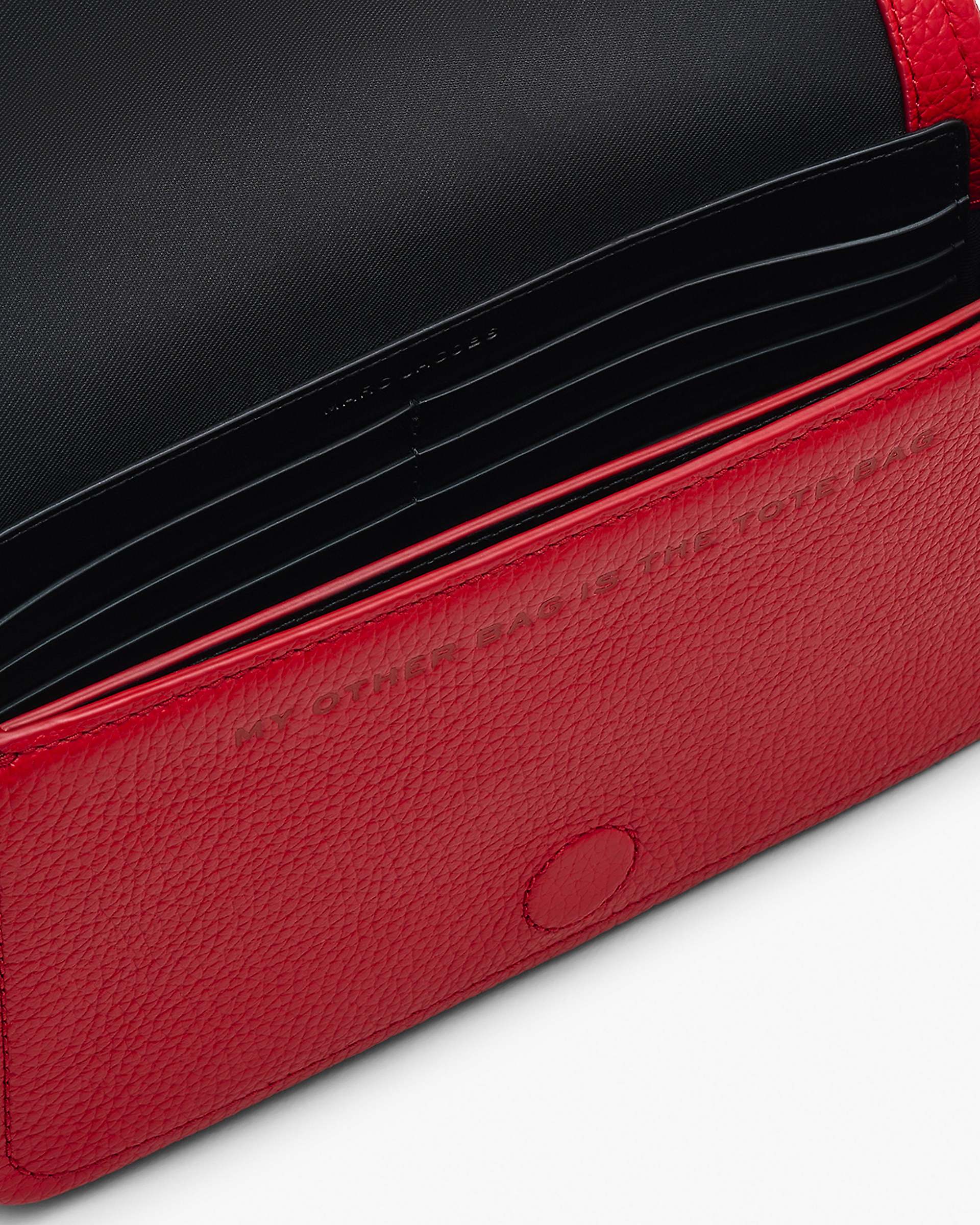 The Leather Mini Bag - True Red | Marc Jacobs online