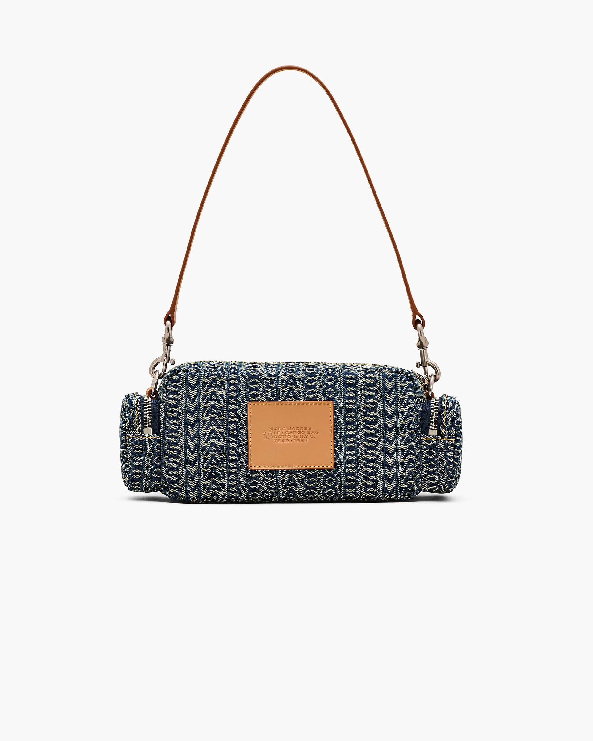 The Cargo Monogram Denim Shoulder Bag - Sun Faded Denim | Marc Jacobs for sale
