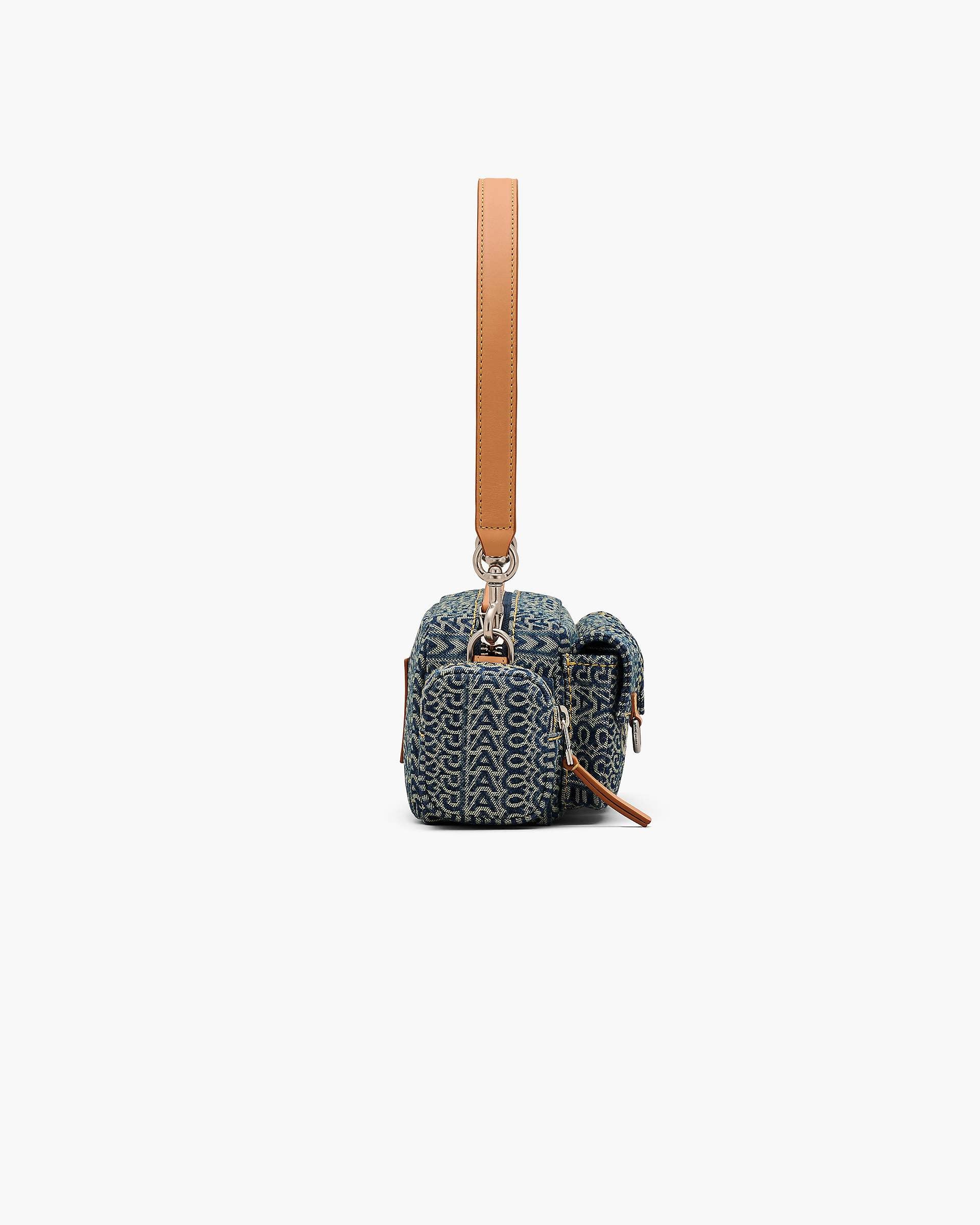 The Cargo Monogram Denim Shoulder Bag - Sun Faded Denim | Marc Jacobs for sale