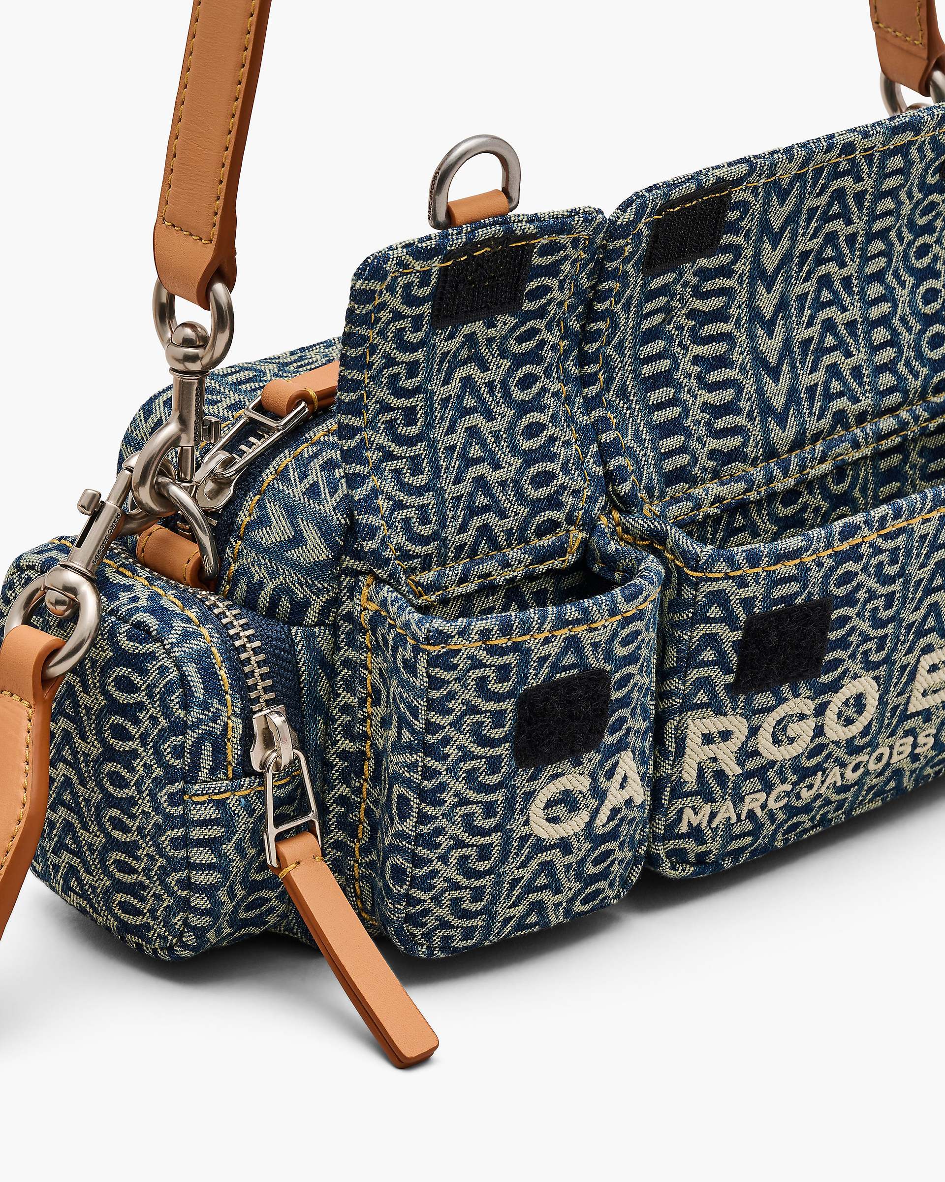 The Cargo Monogram Denim Shoulder Bag - Sun Faded Denim | Marc Jacobs for sale