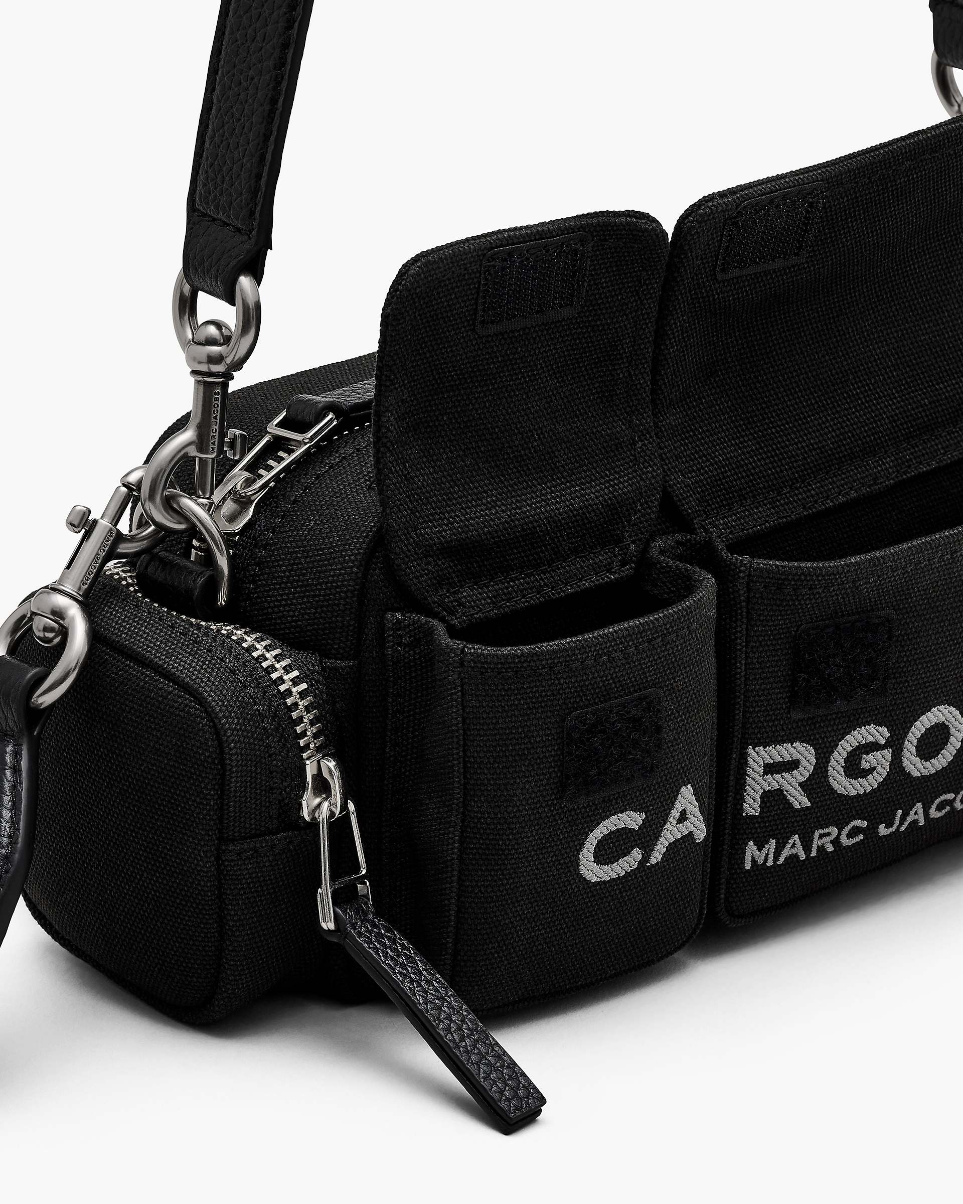 The Cargo Canvas Shoulder Bag - Black | Marc Jacobs on sale