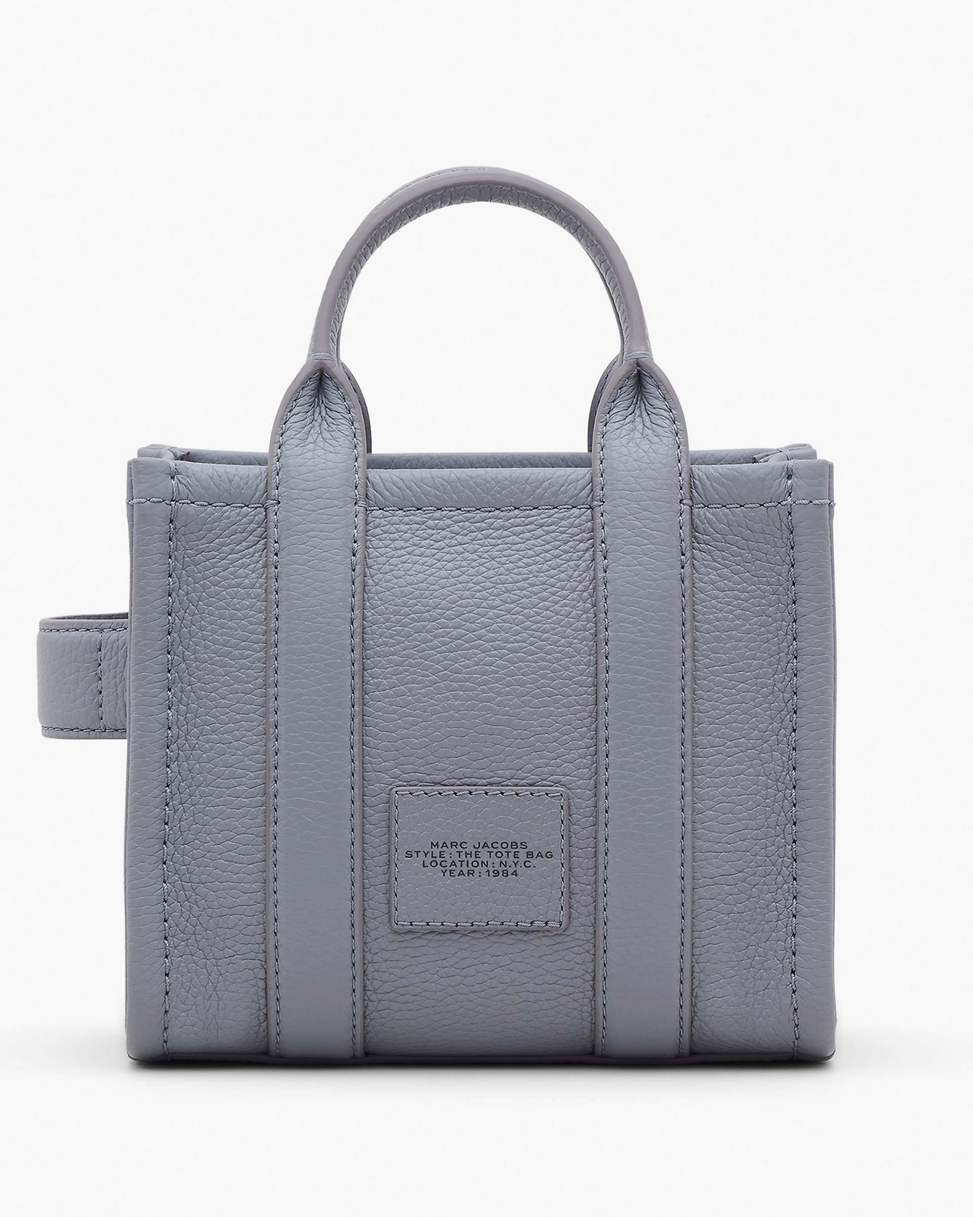The Leather Crossbody Tote Bag - Wolf Grey | Marc Jacobs online