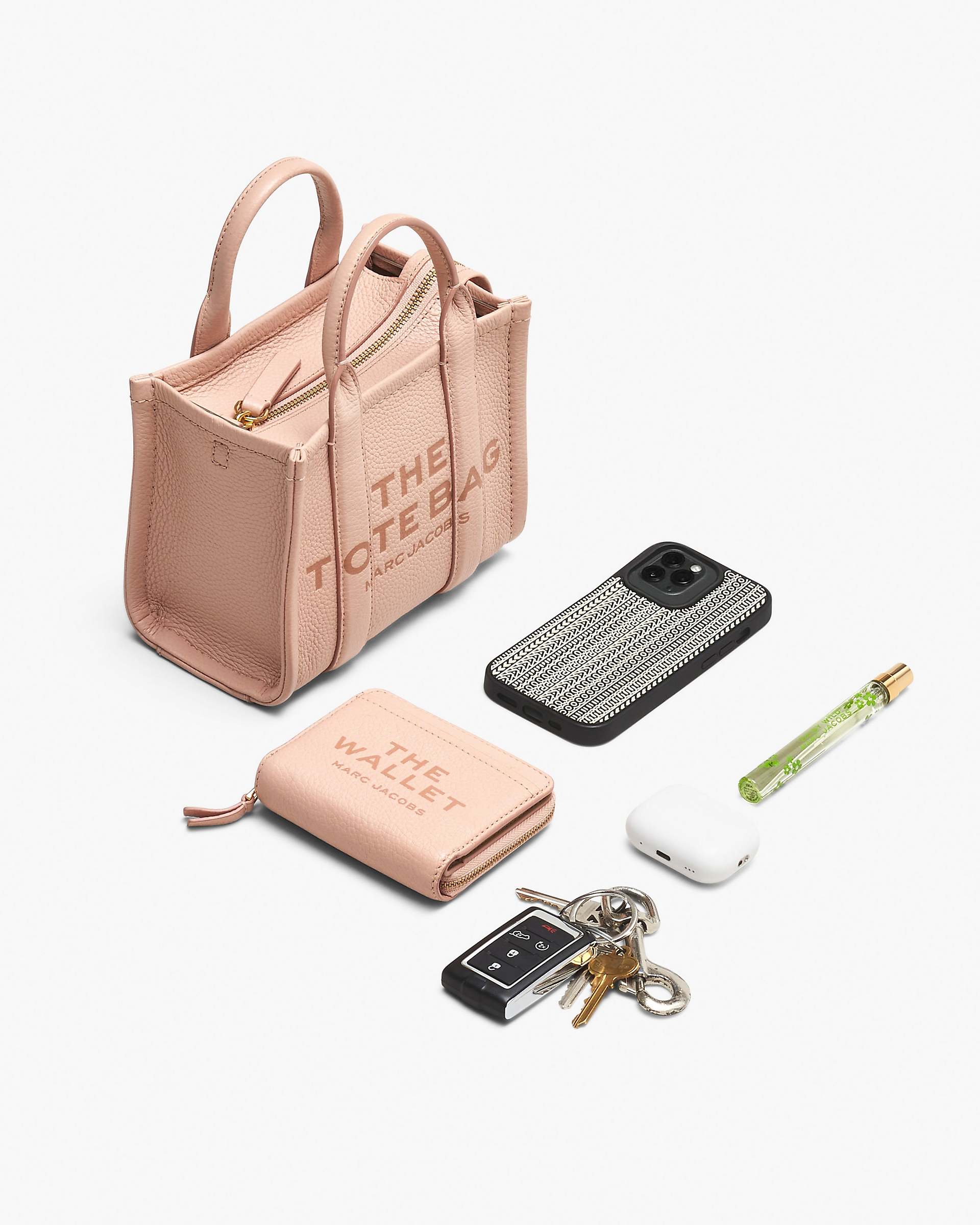 The Leather Crossbody Tote Bag - Wolf Grey | Marc Jacobs online