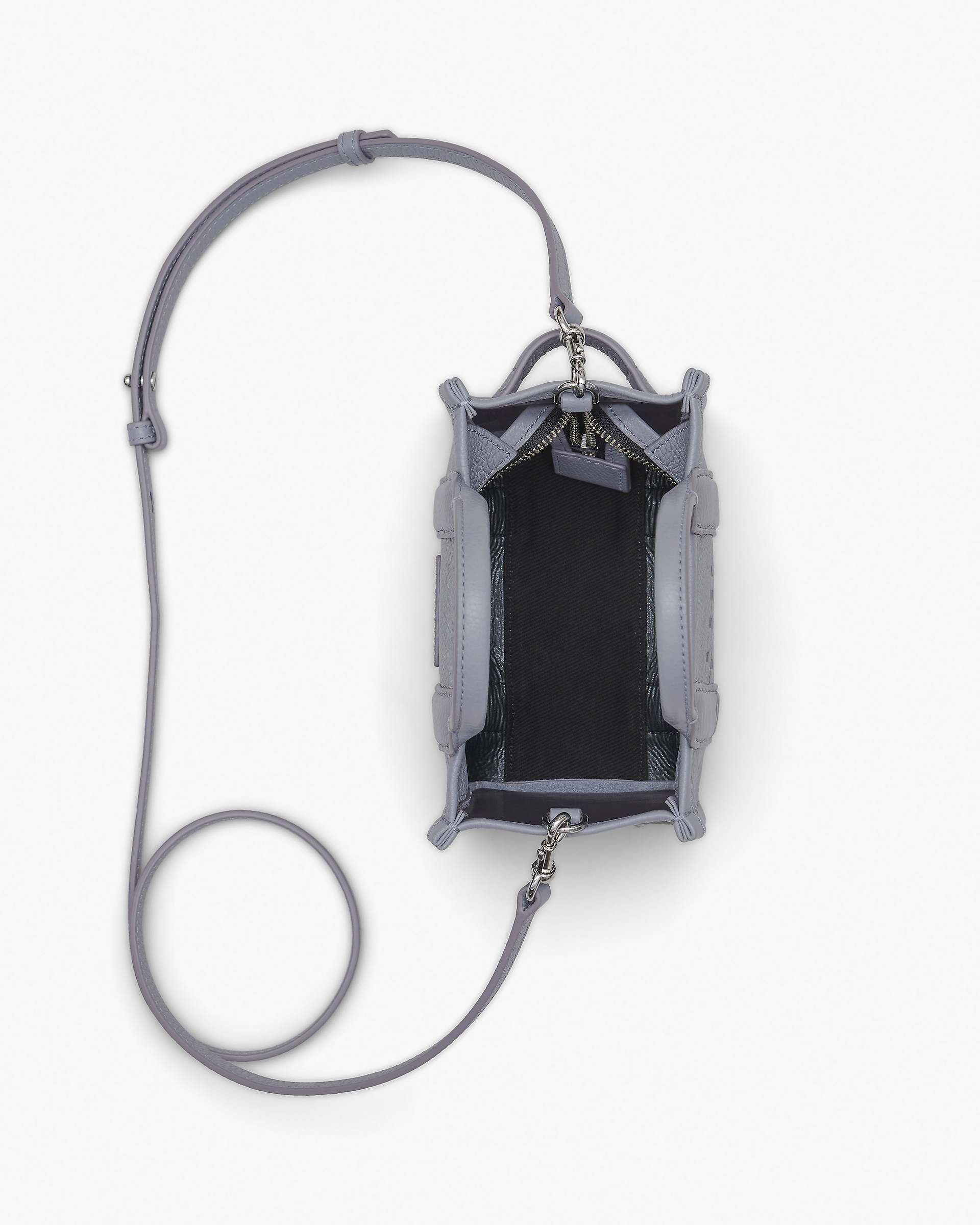 The Leather Crossbody Tote Bag - Wolf Grey | Marc Jacobs online