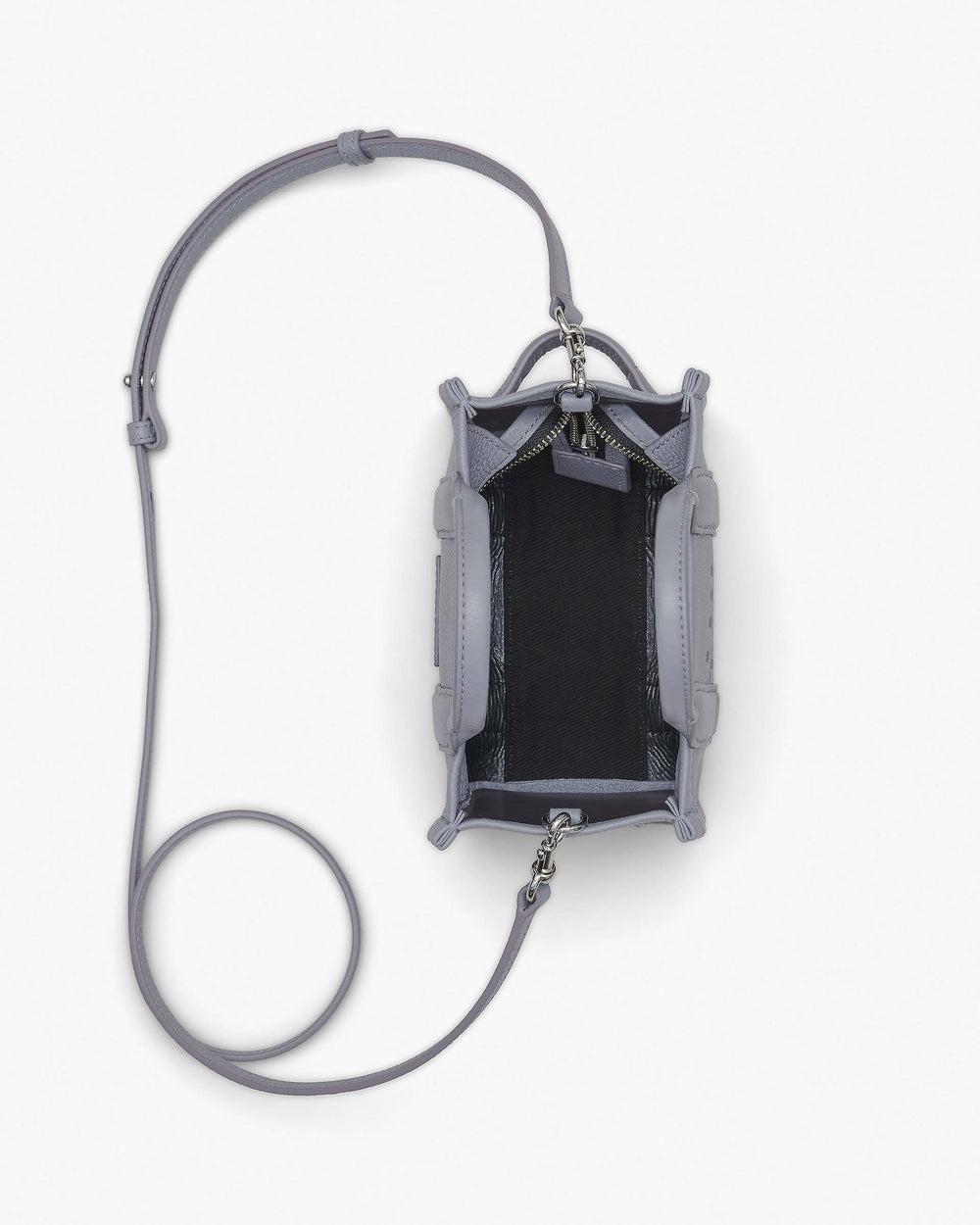 The Leather Crossbody Tote Bag - Wolf Grey | Marc Jacobs online
