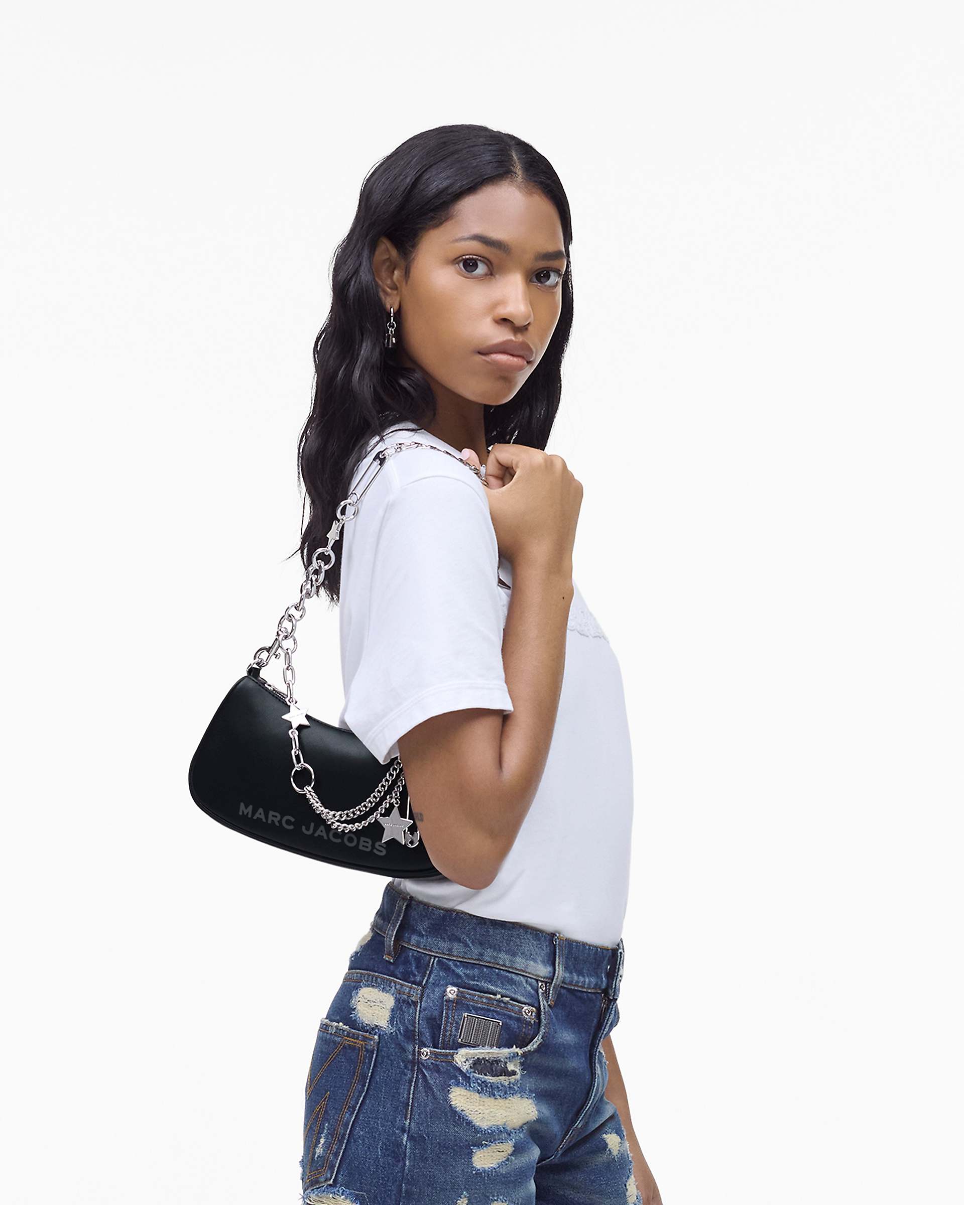 The Star Charm Shoulder Bag - Black | Marc Jacobs online
