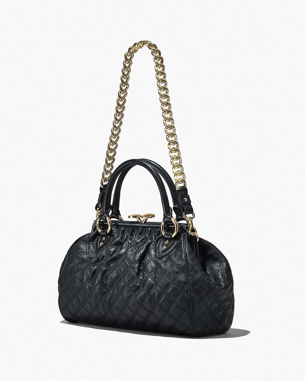 Re-Edition Quilted Leather Stam Bag - Black | Marc Jacobs for sale