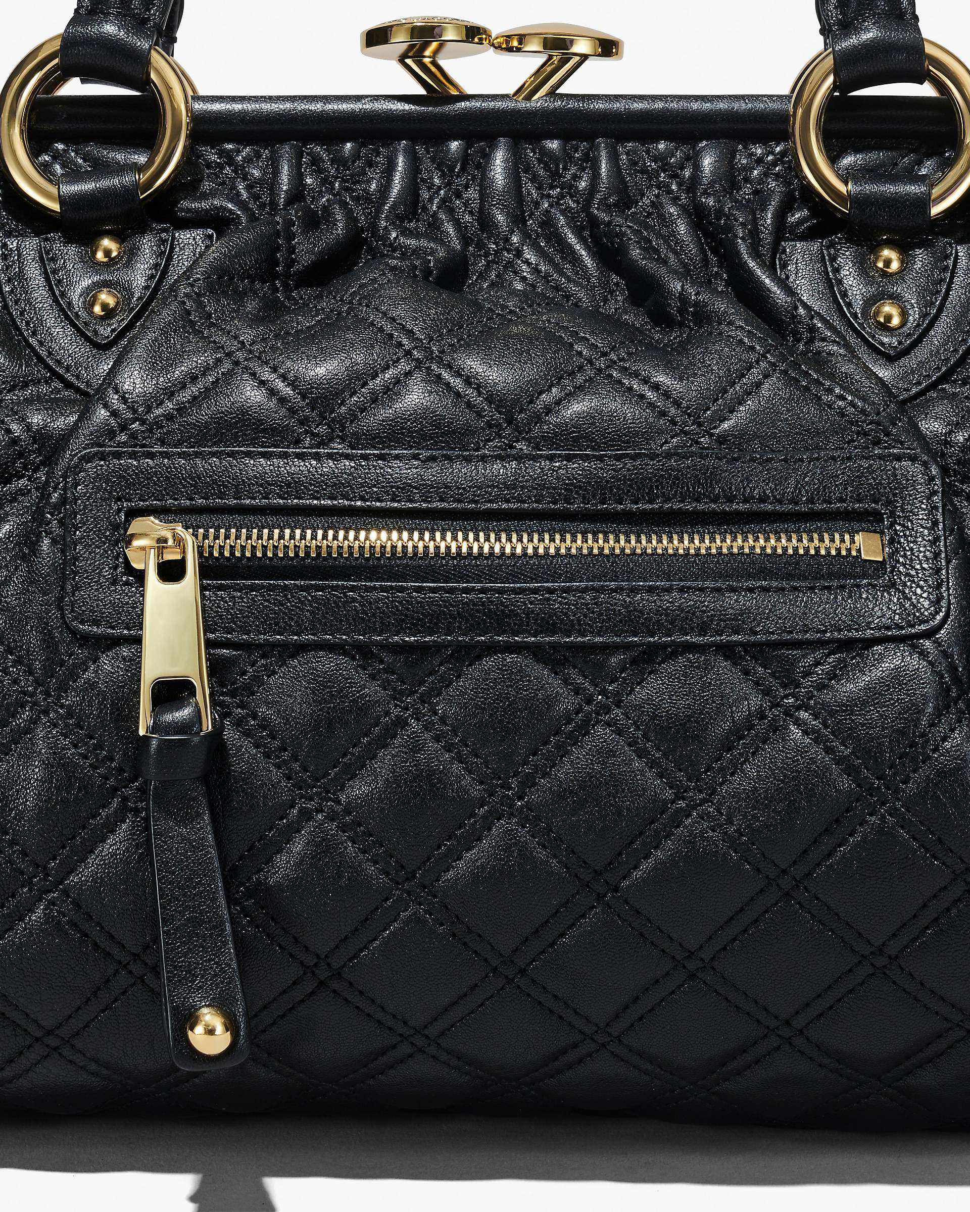 Re-Edition Quilted Leather Stam Bag - Black | Marc Jacobs for sale
