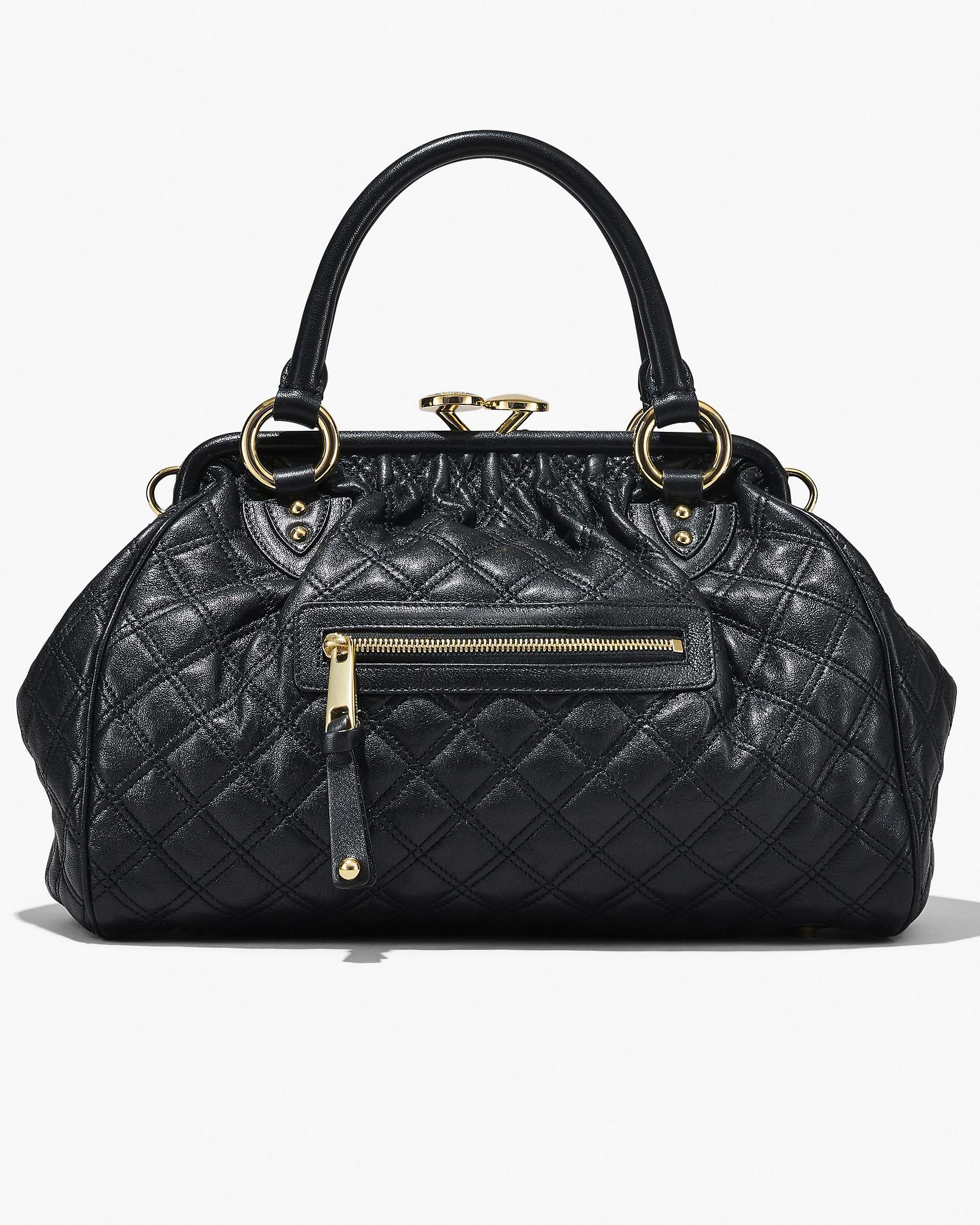 Re-Edition Quilted Leather Stam Bag - Black | Marc Jacobs for sale