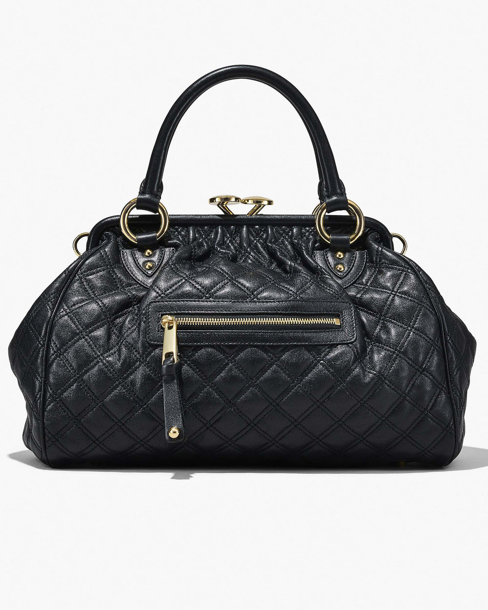 Re-Edition Quilted Leather Stam Bag - Black | Marc Jacobs for sale