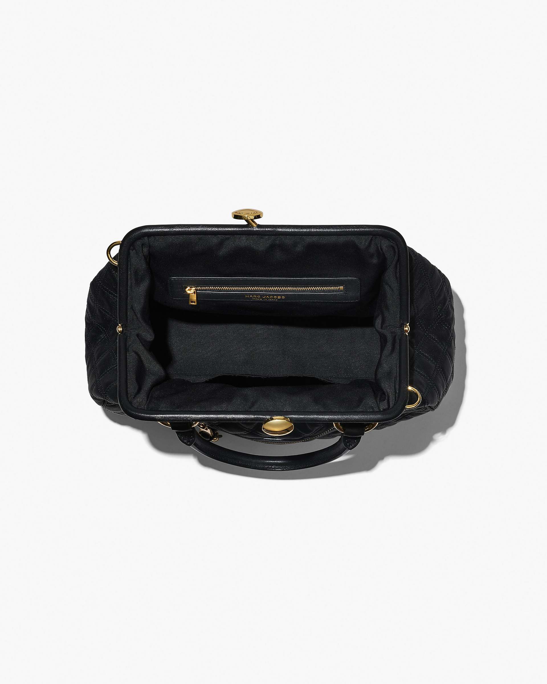 Re-Edition Quilted Leather Stam Bag - Black | Marc Jacobs for sale