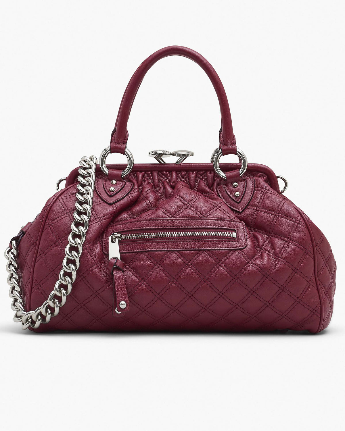 Re-Edition Quilted Leather Stam Bag - Cherry | Marc Jacobs on sale