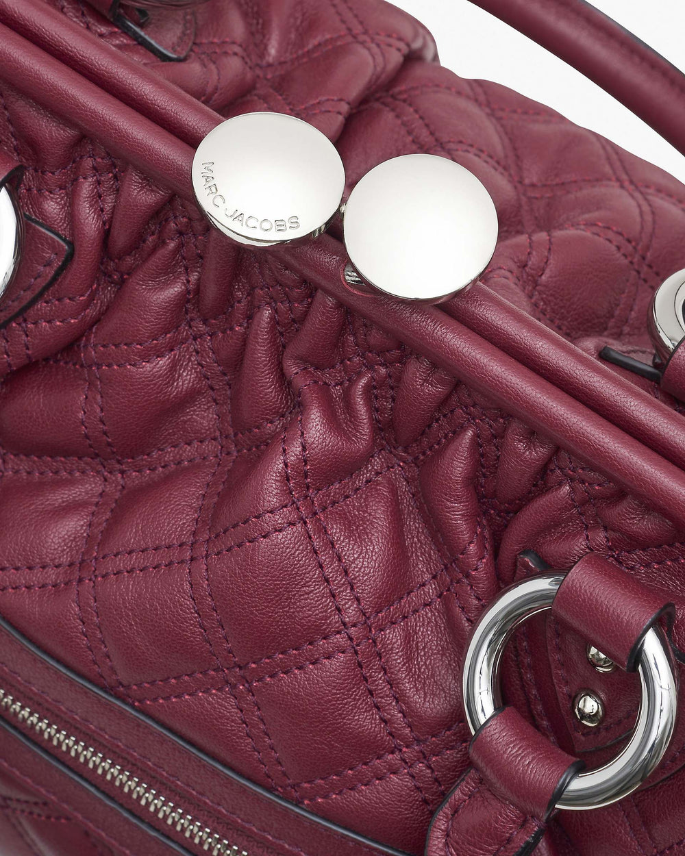 Re-Edition Quilted Leather Stam Bag - Cherry | Marc Jacobs on sale