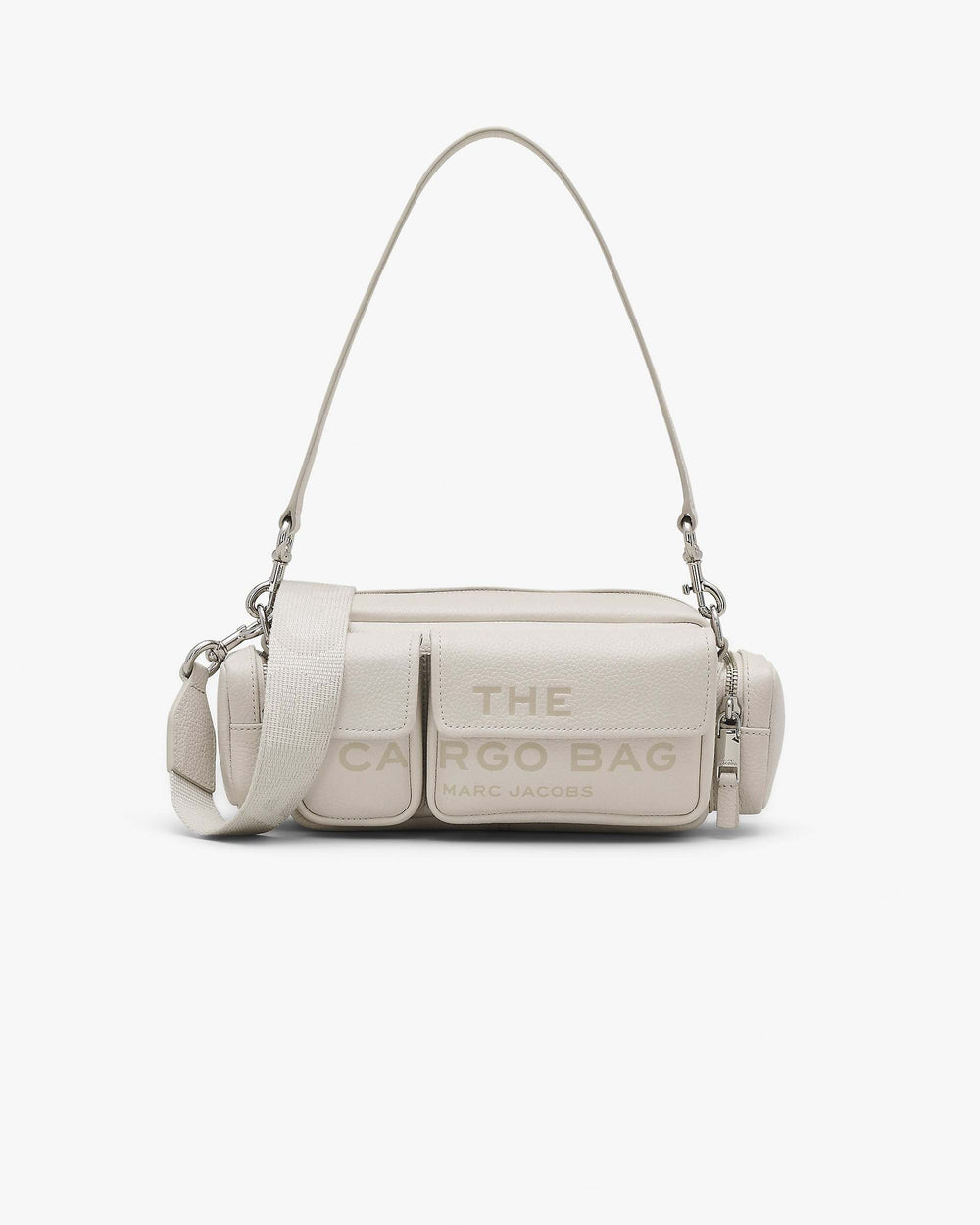 The Leather Cargo Bag - Cotton/Silver | Marc Jacobs US