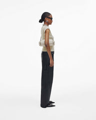 The Leather Cargo Bag - Cotton/Silver | Marc Jacobs US