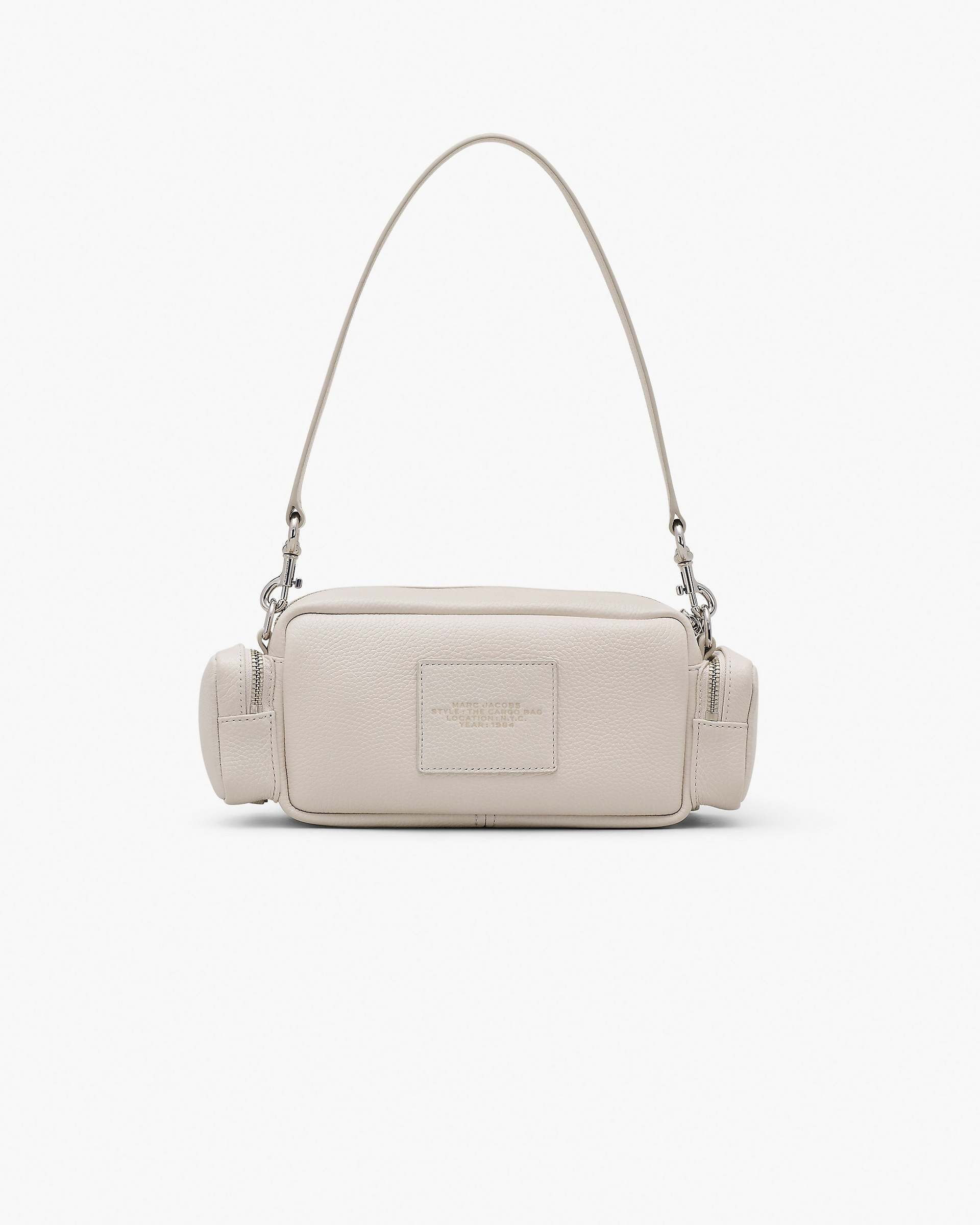 The Leather Cargo Bag - Cotton/Silver | Marc Jacobs US