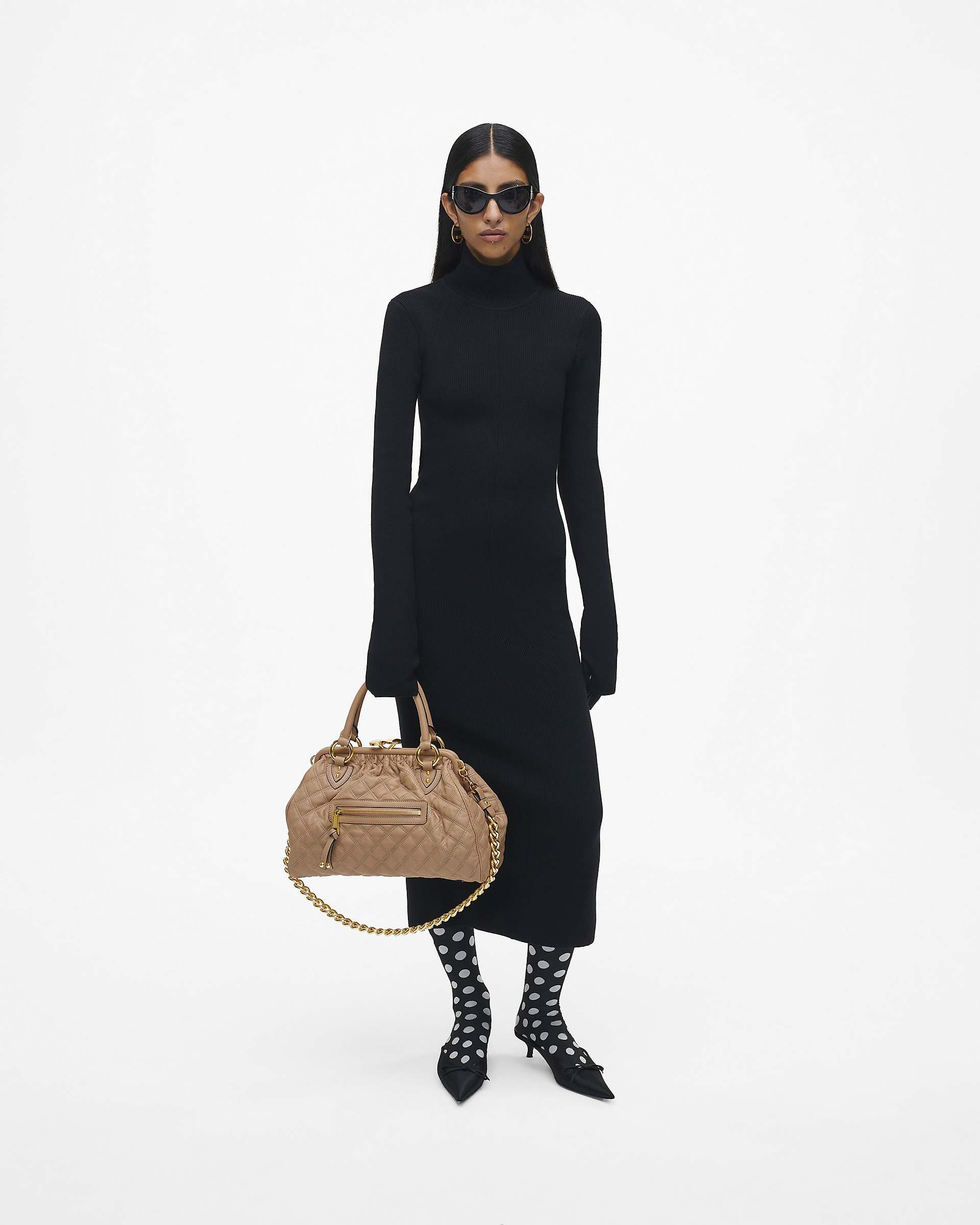 Re-Edition Quilted Leather Stam Bag - Camel | Marc Jacobs online