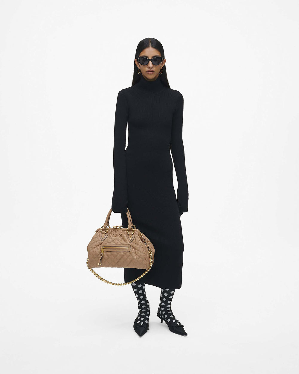 Re-Edition Quilted Leather Stam Bag - Camel | Marc Jacobs online