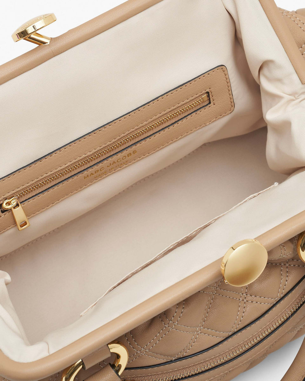 Re-Edition Quilted Leather Stam Bag - Camel | Marc Jacobs online