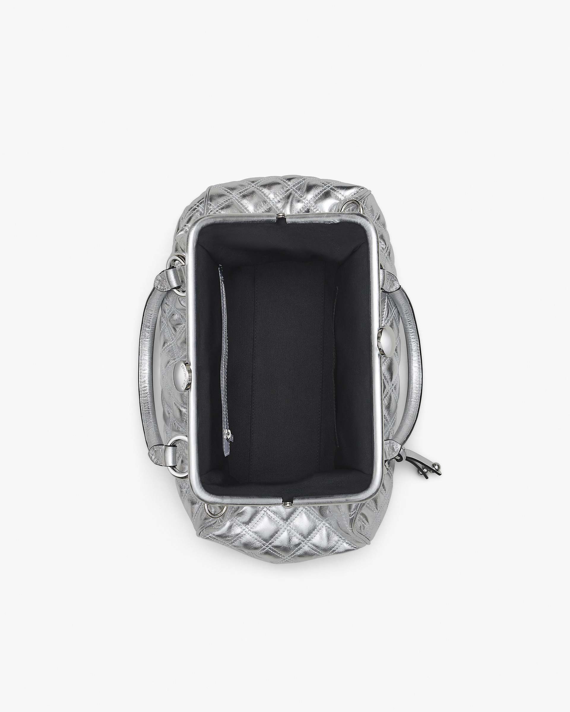 Re-Edition Quilted Metallic Leather Stam Bag - Silver | Marc Jacobs discount