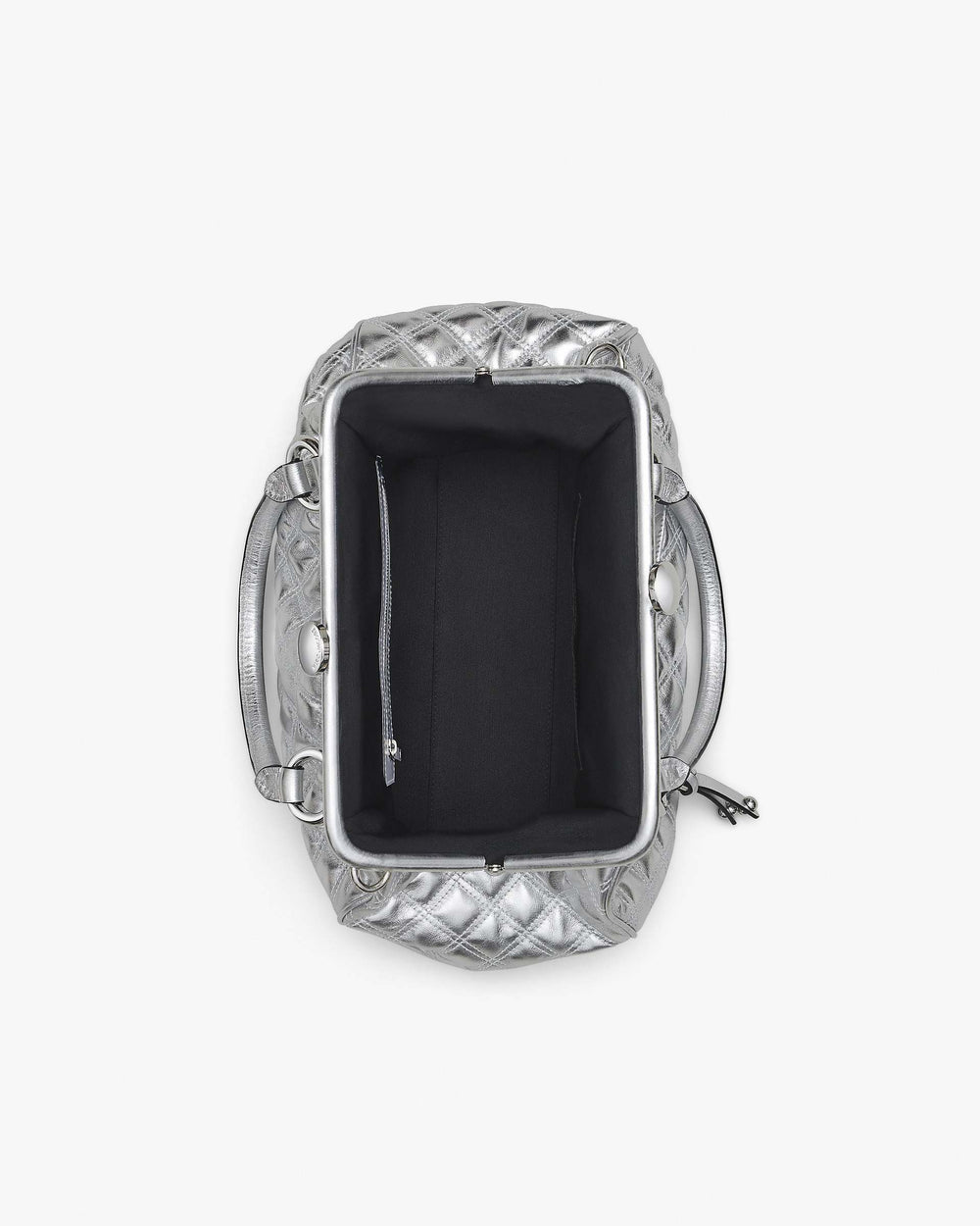 Re-Edition Quilted Metallic Leather Stam Bag - Silver | Marc Jacobs discount