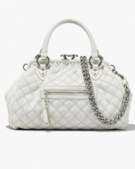 Re-Edition Quilted Leather Stam Bag - Cloud White | Marc Jacobs online