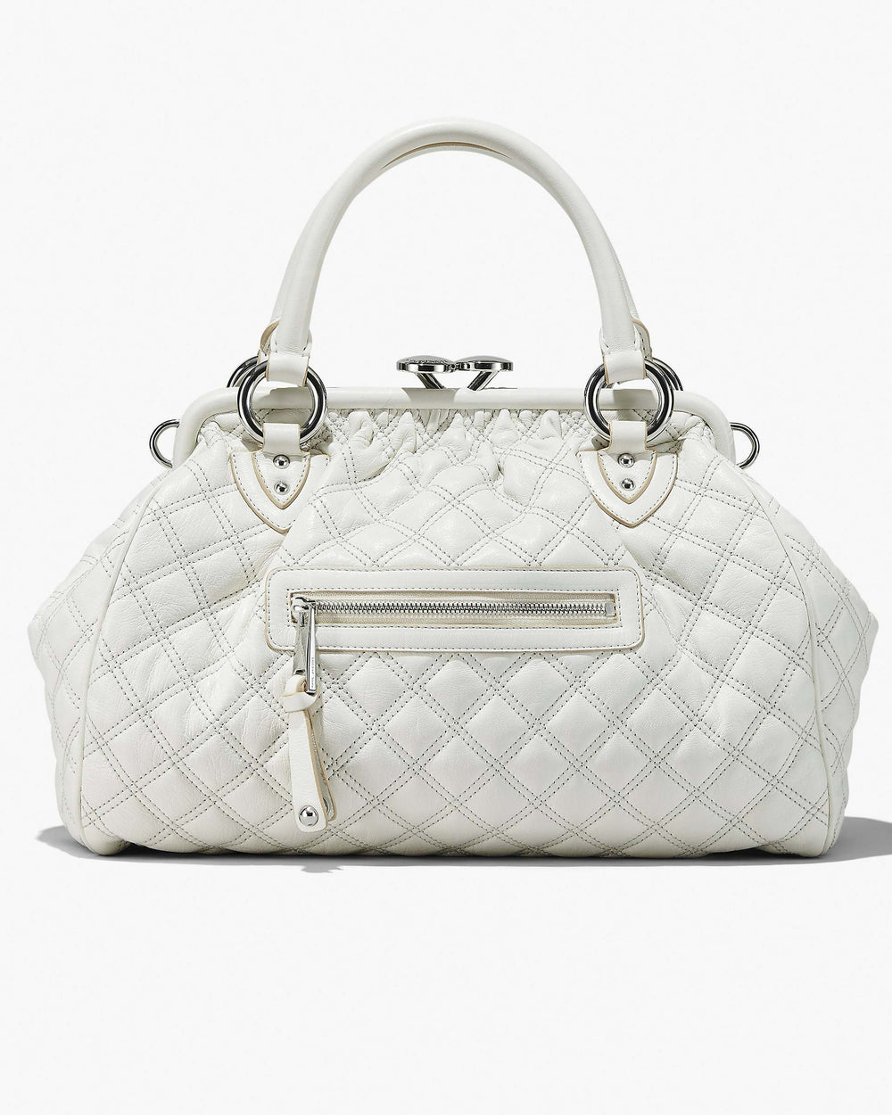Re-Edition Quilted Leather Stam Bag - Cloud White | Marc Jacobs online