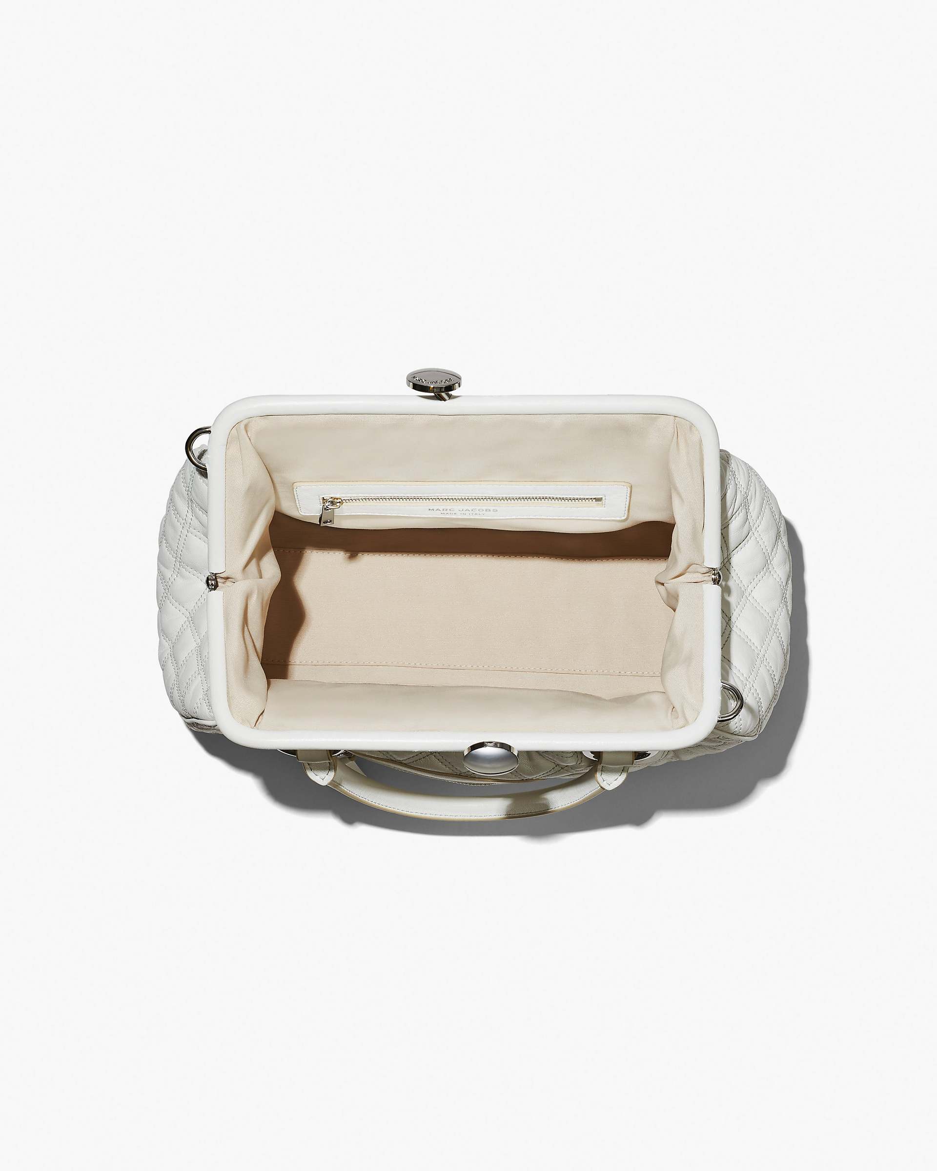 Re-Edition Quilted Leather Stam Bag - Cloud White | Marc Jacobs online