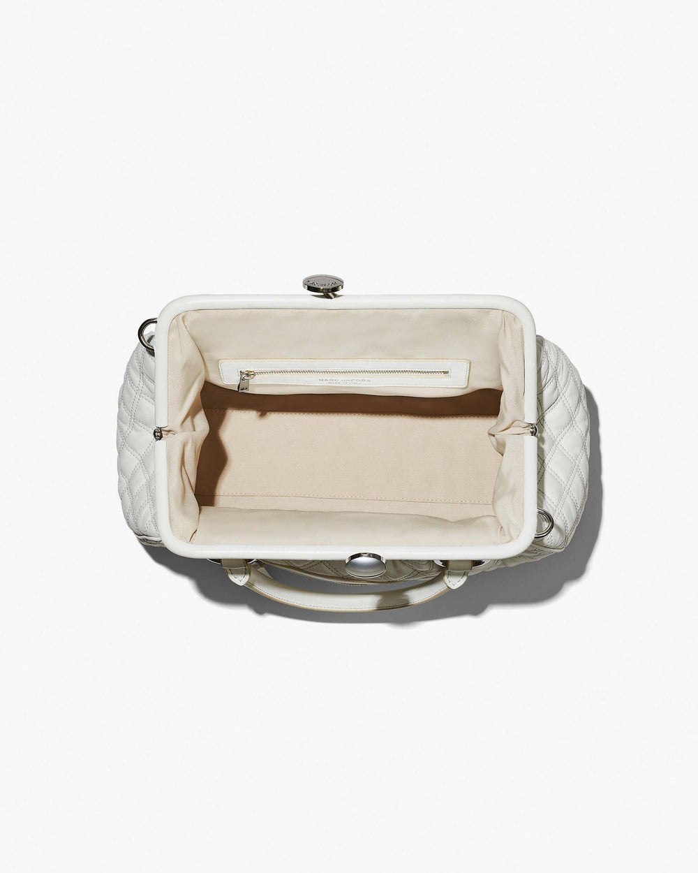 Re-Edition Quilted Leather Stam Bag - Cloud White | Marc Jacobs online