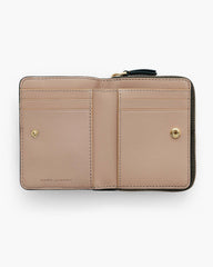 The Leather Mini Compact Wallet - Forest|Forest | Marc Jacobs for sale