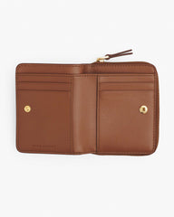 The Leather Mini Compact Wallet - Argan Oil|Argan Oil | Marc Jacobs on sale