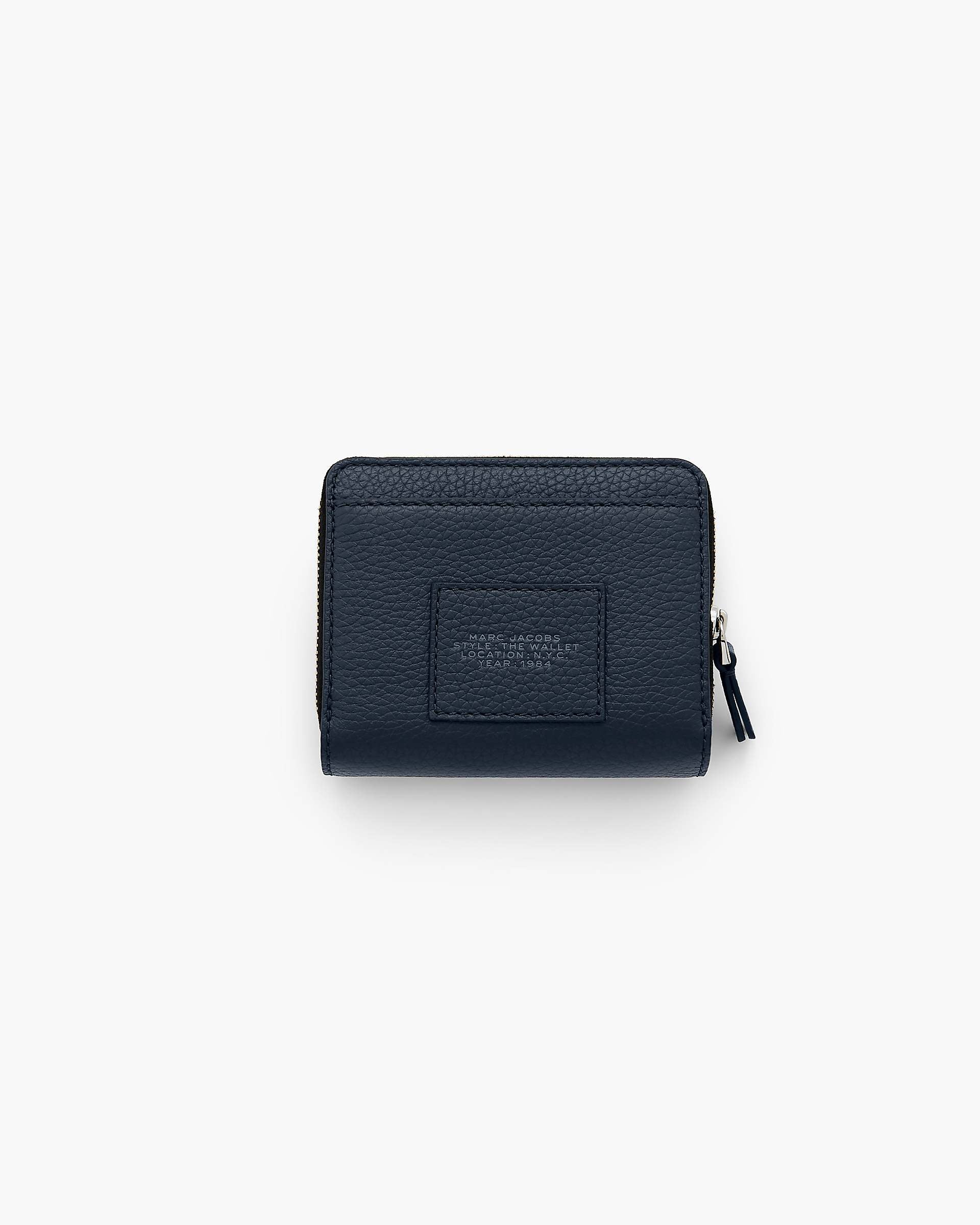 The Leather Mini Compact Wallet - Blue Sea|Blue Sea | Marc Jacobs online
