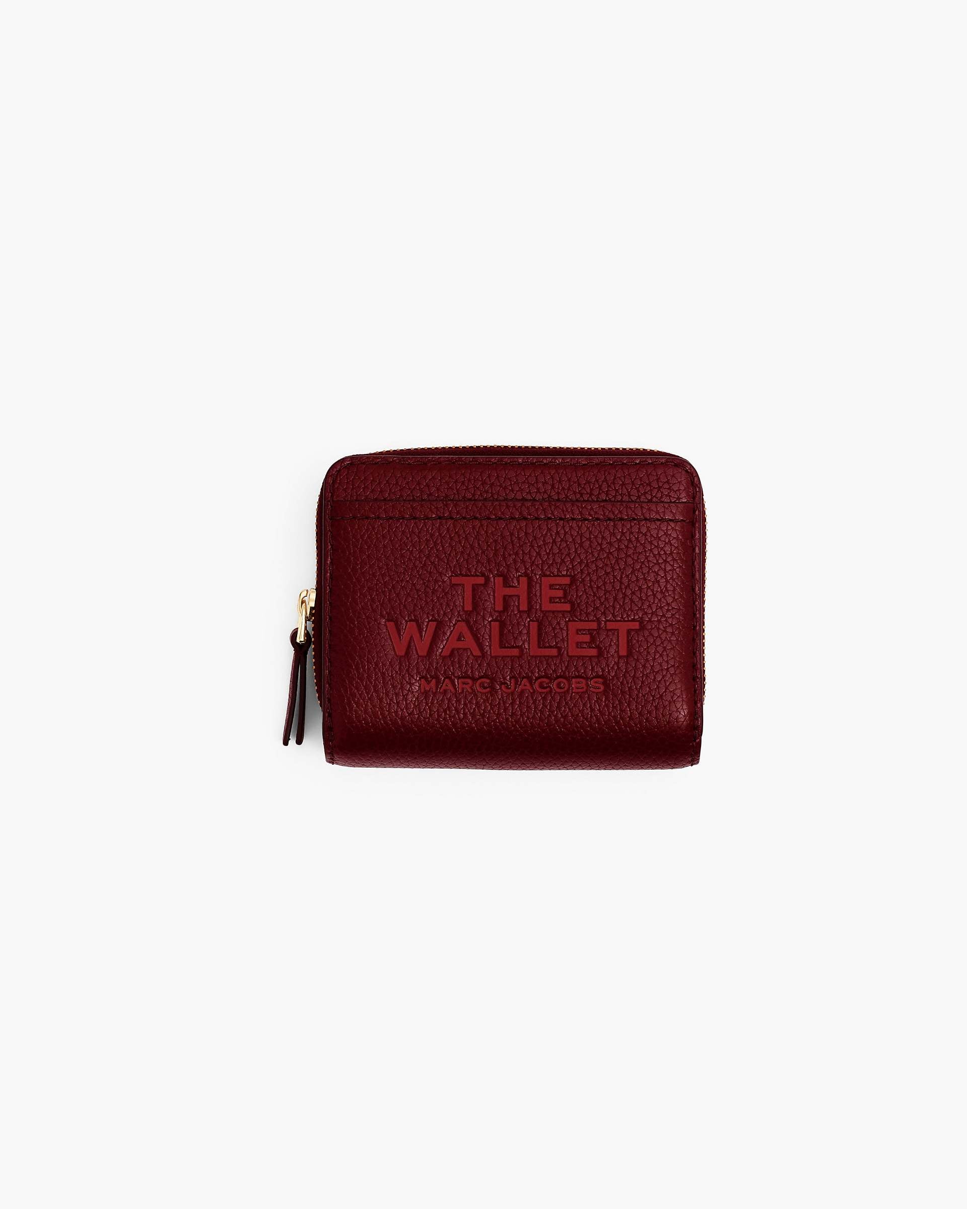 The Leather Mini Compact Wallet - Cherry|Cherry | Marc Jacobs sale
