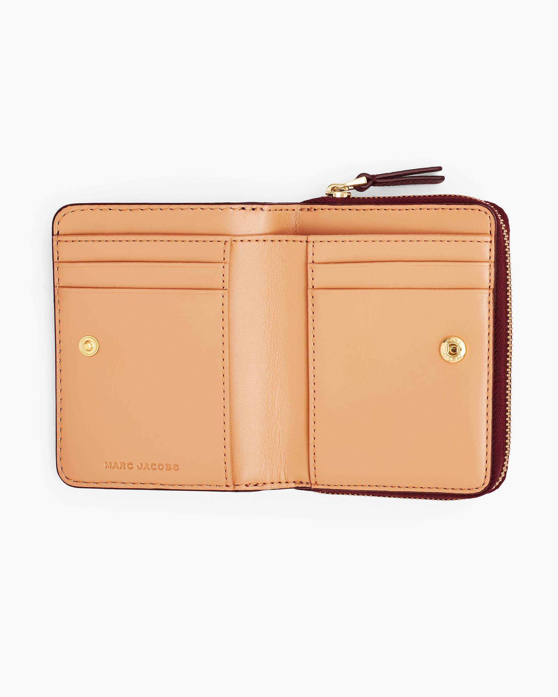 The Leather Mini Compact Wallet - Cherry|Cherry | Marc Jacobs sale