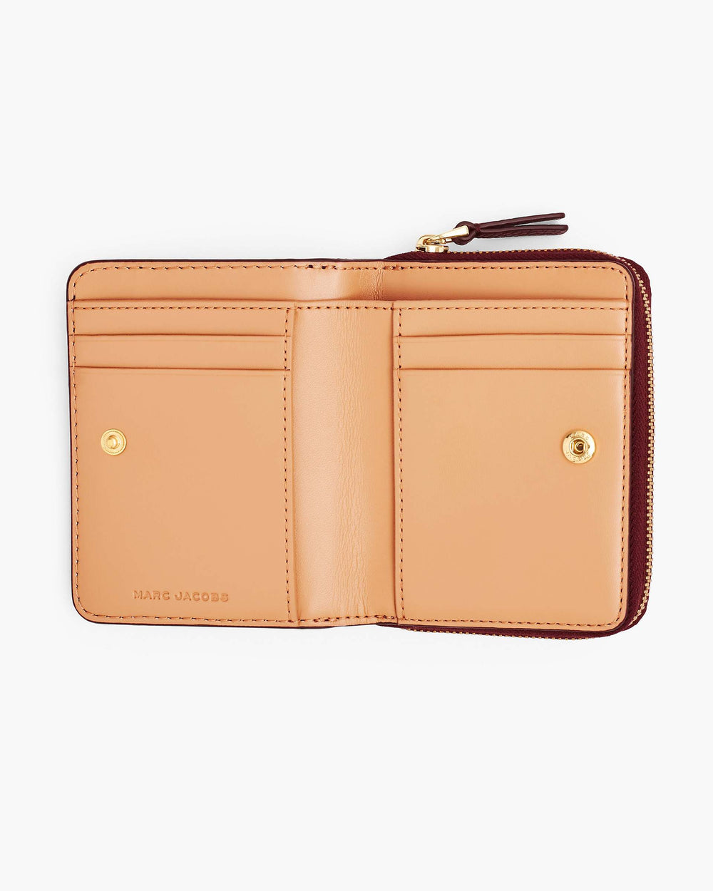 The Leather Mini Compact Wallet - Cherry|Cherry | Marc Jacobs sale