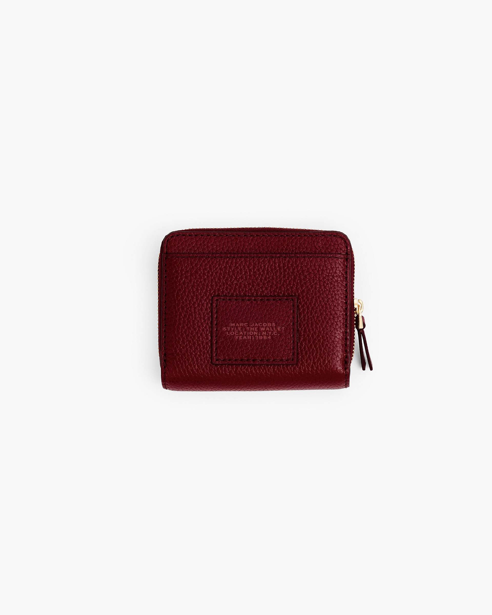 The Leather Mini Compact Wallet - Cherry|Cherry | Marc Jacobs sale