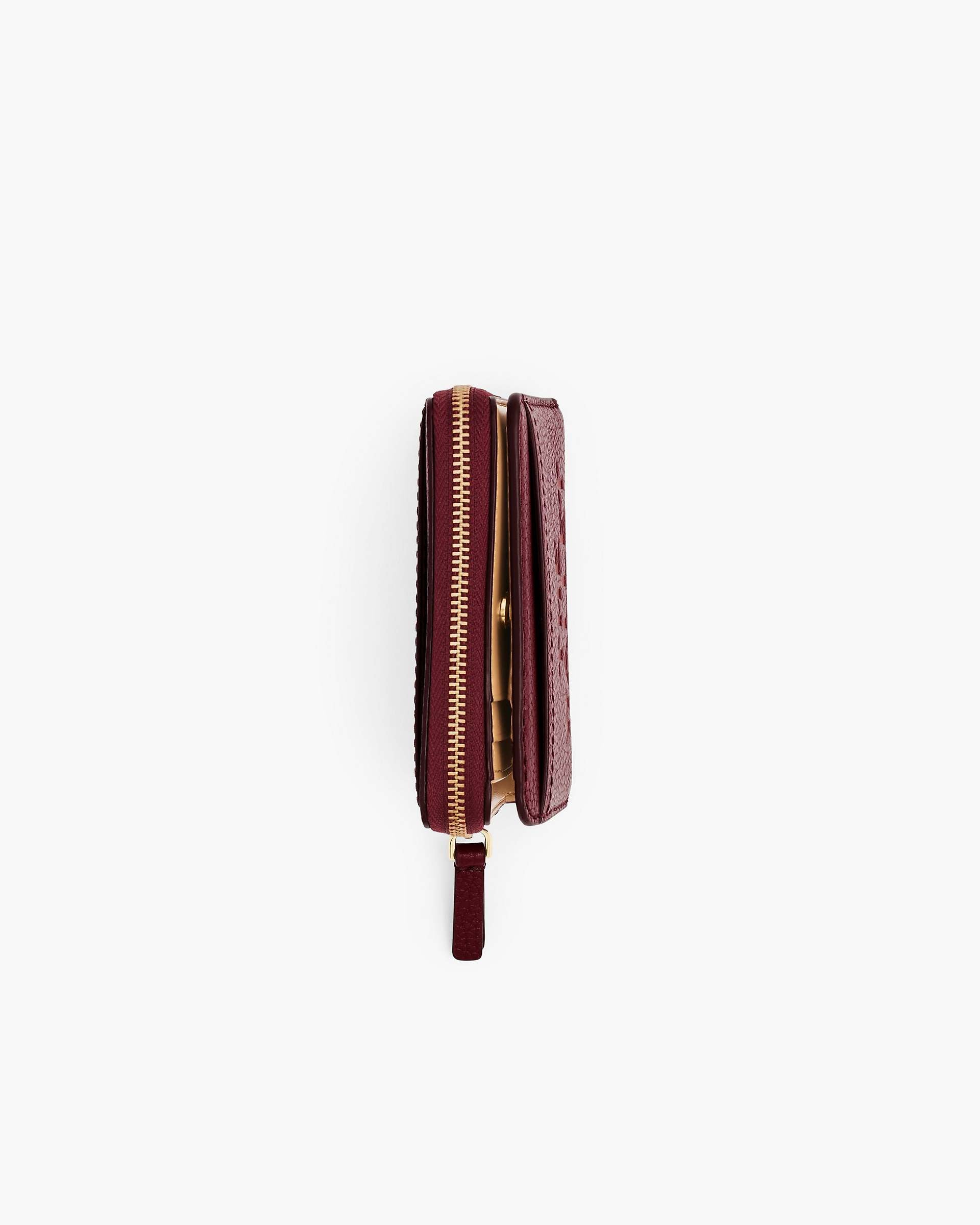 The Leather Mini Compact Wallet - Cherry|Cherry | Marc Jacobs sale