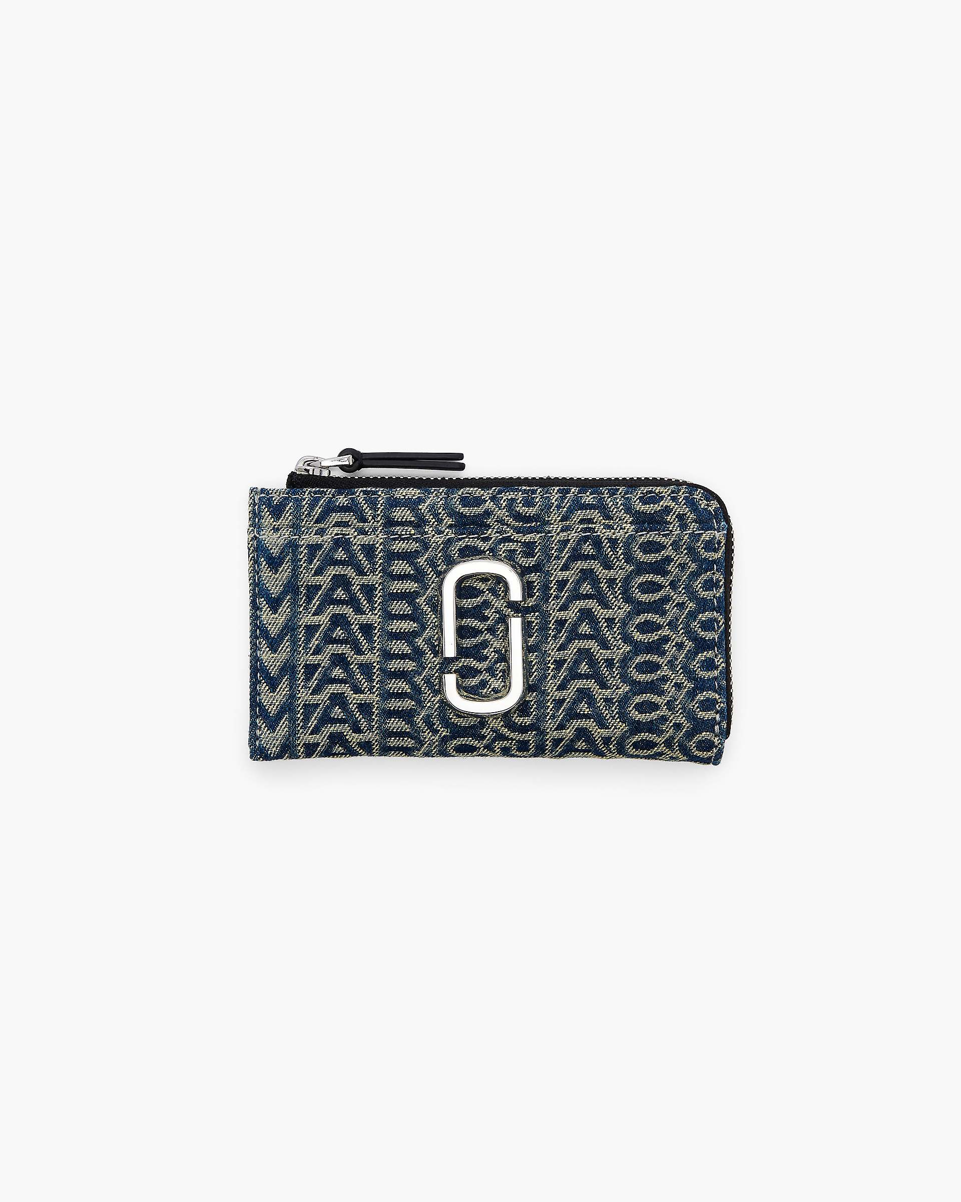 The Monogram Denim J Marc Top Zip Multi Wallet - Sun Faded Denim | Marc Jacobs sale