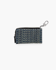 The Monogram Denim J Marc Top Zip Multi Wallet - Sun Faded Denim | Marc Jacobs sale