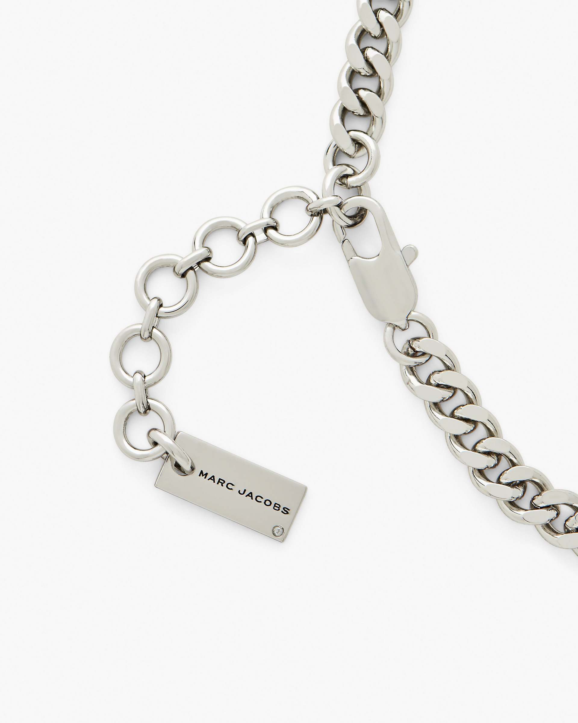 The Mini Icon Charm Necklace - Light Antique Silver | Marc Jacobs online