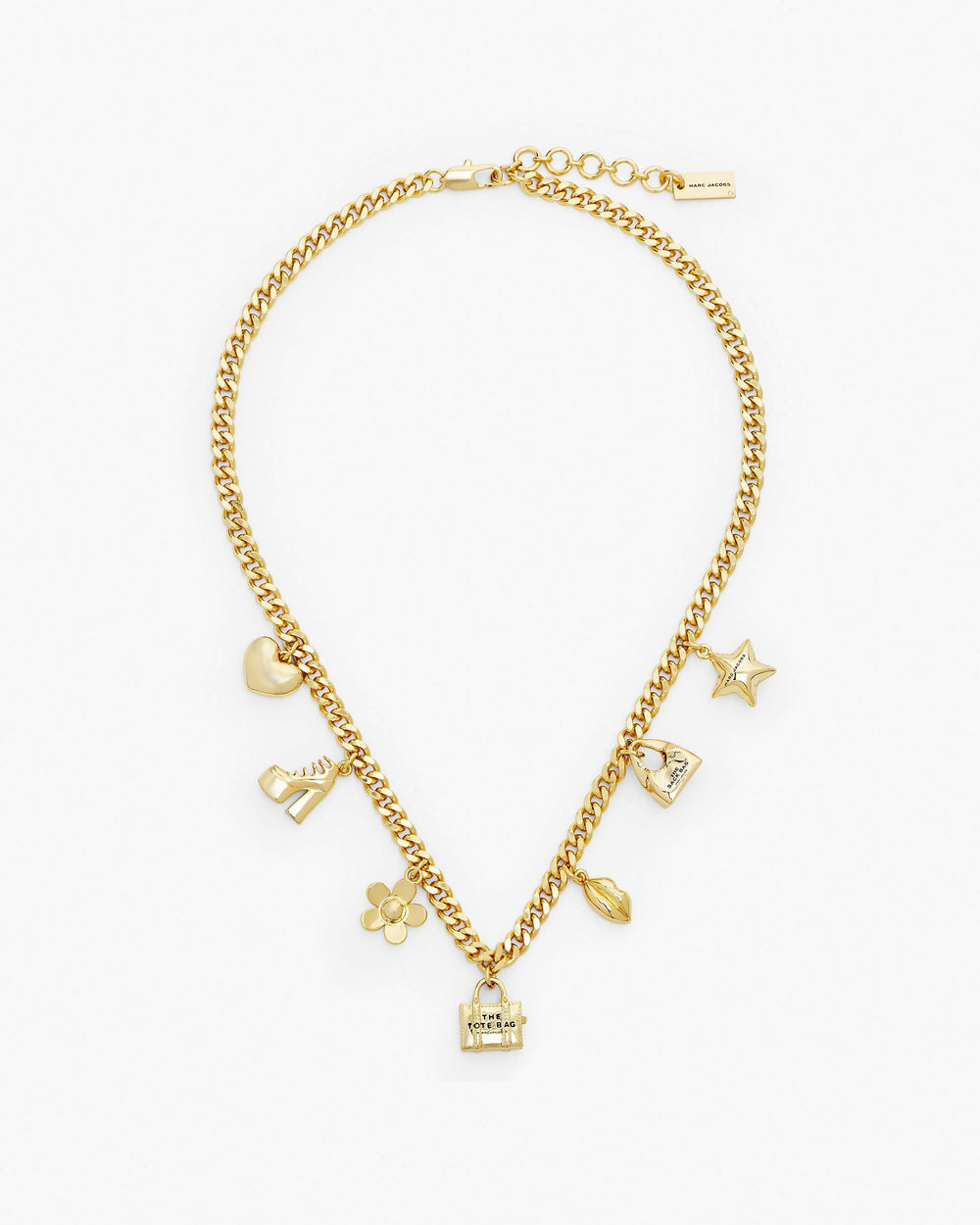 The Mini Icon Charm Necklace - Light Antique Gold | Marc Jacobs sale