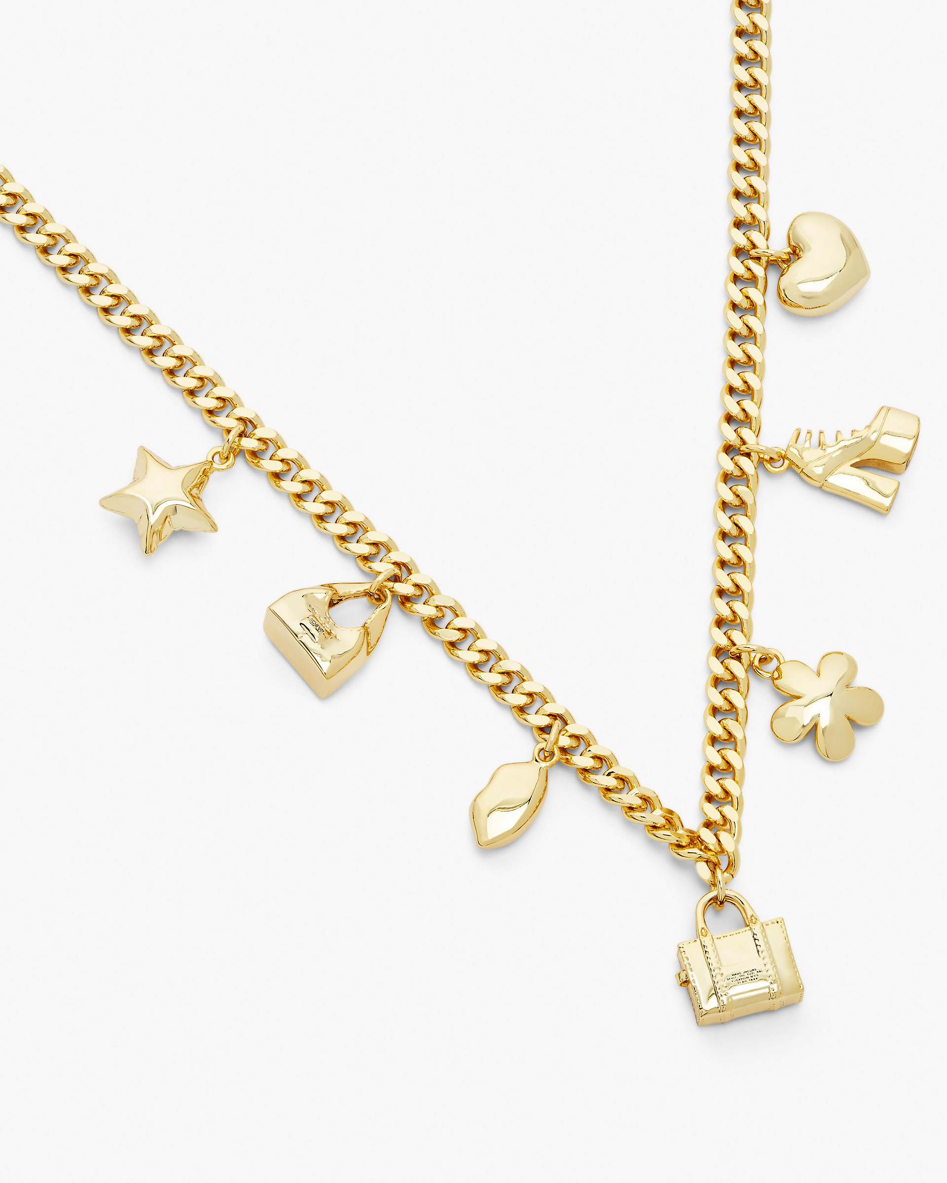 The Mini Icon Charm Necklace - Light Antique Gold | Marc Jacobs sale