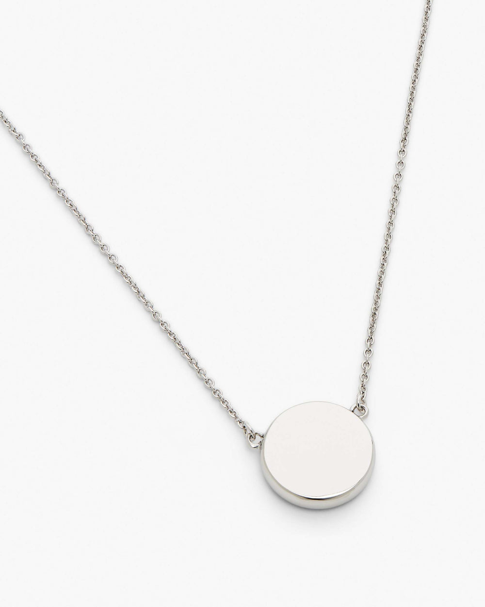 The Button Pendant Necklace - Silver/Black | Marc Jacobs online