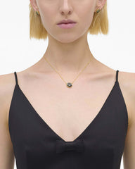 The Button Pendant Necklace - Gold/Black | Marc Jacobs discount