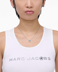 The Button Abalone Necklace - Silver/Abalone | Marc Jacobs online