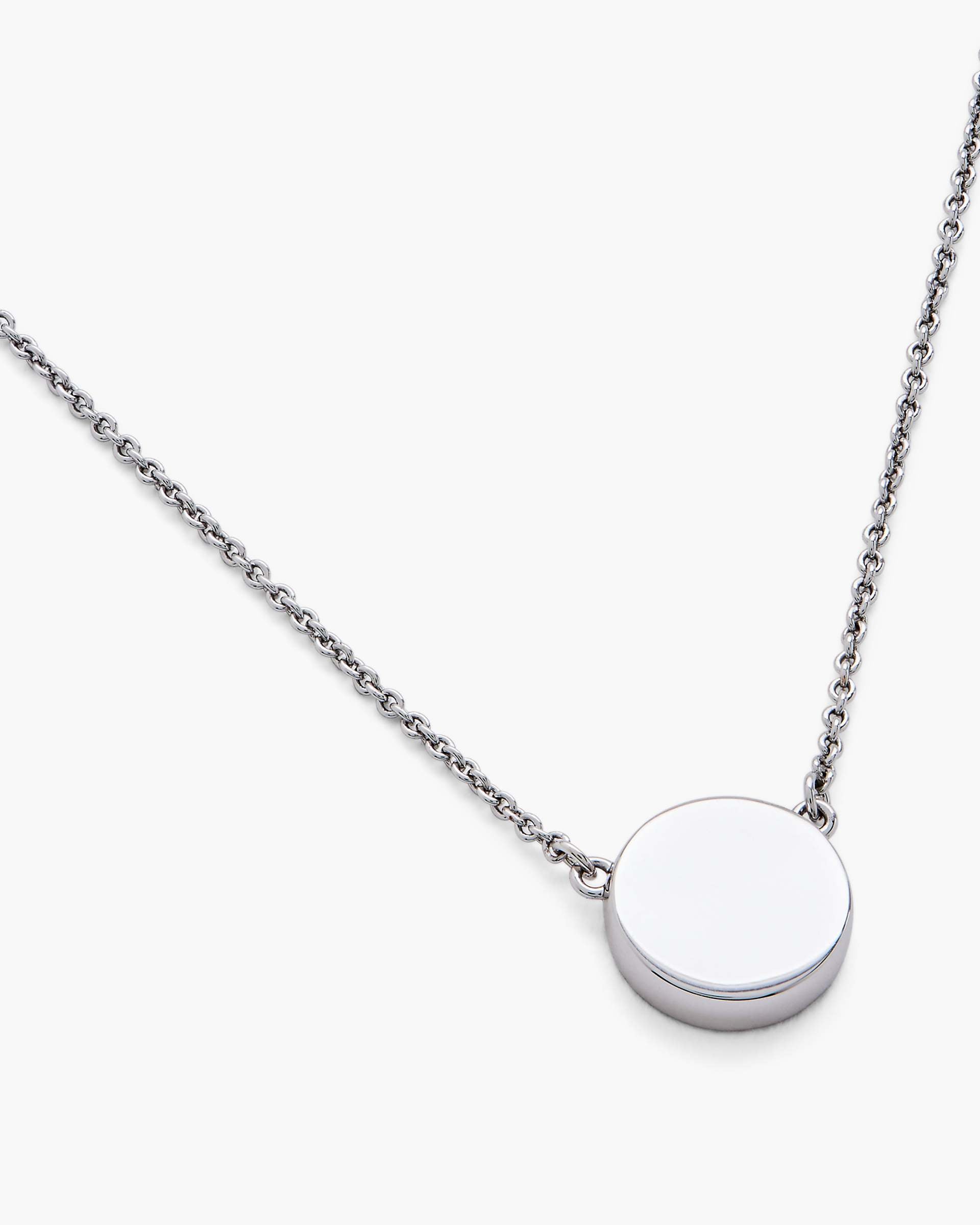 The Button Abalone Necklace - Silver/Abalone | Marc Jacobs online